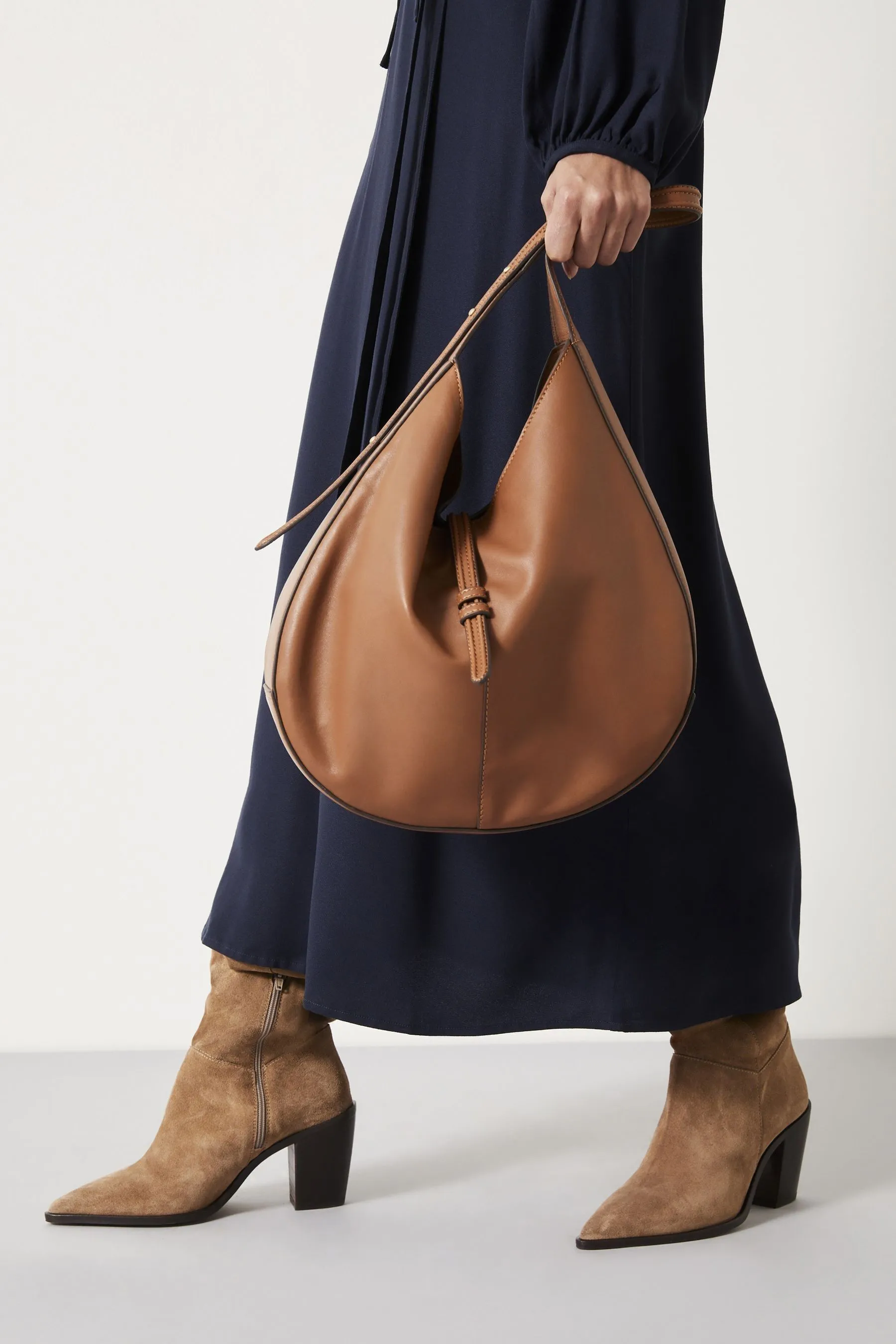 Hush - Isla - Borsa tote in pelle con scollo rotondo