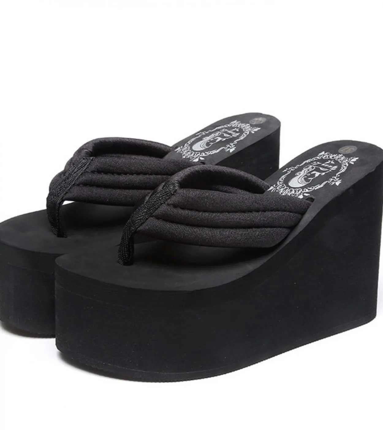 Infradito estive Scarpe con tacco alto Sandali con plateau Donna Super High Women
