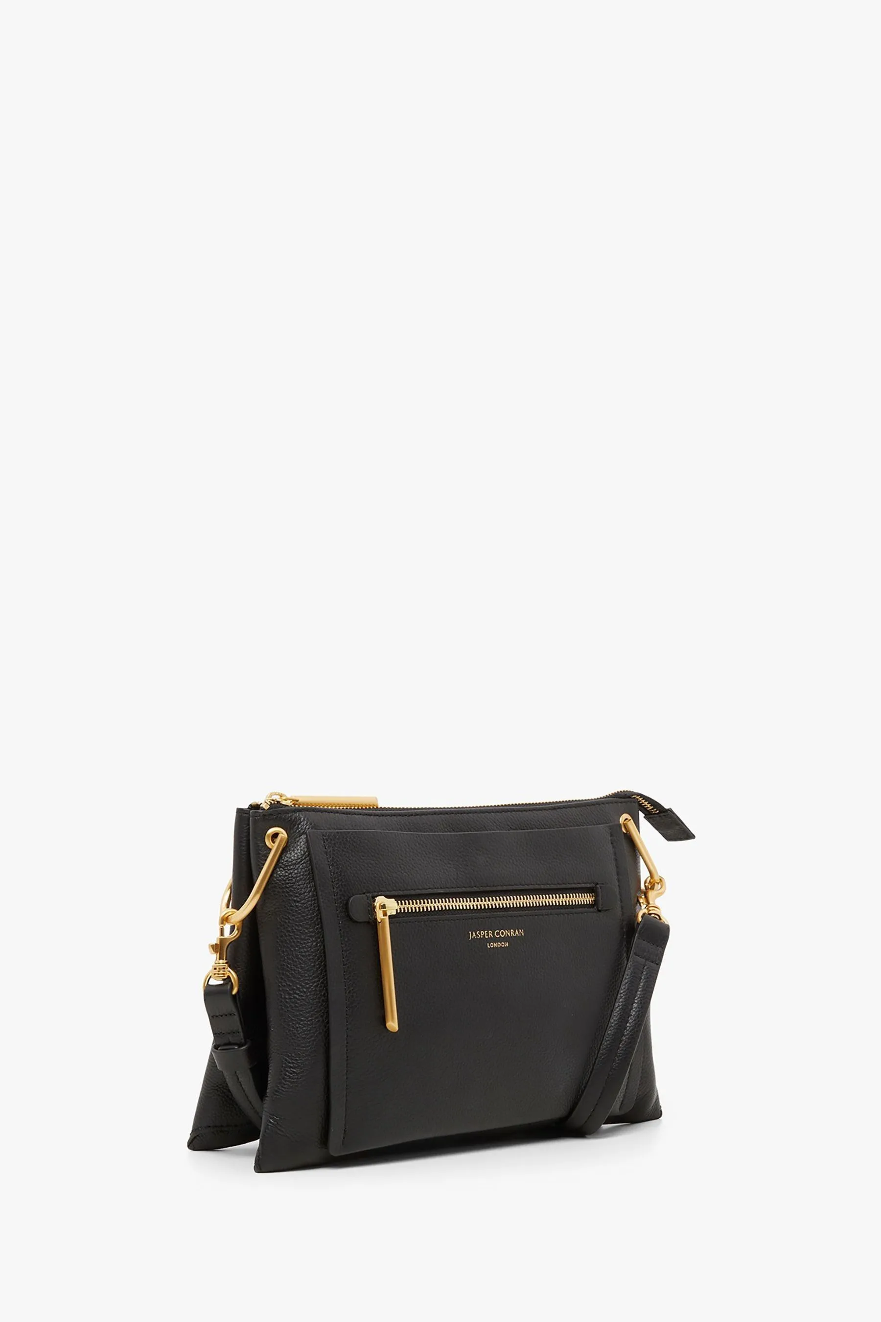 Jasper Conran London - Darcey - Nero a tracolla con tre sezioni - Borsa