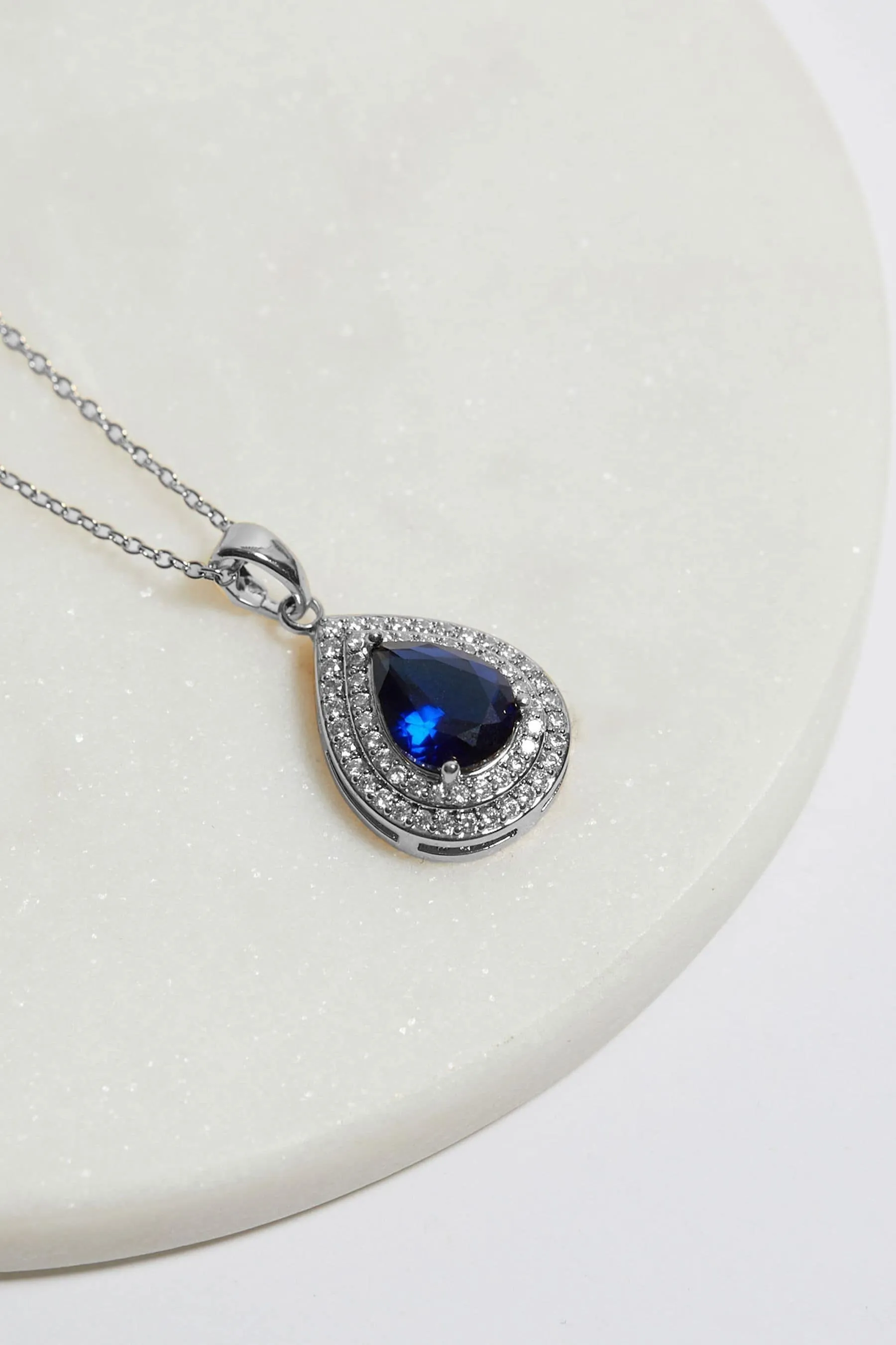 Jon Richard - Collana con pendente con zirconia cubica - In confezione regalo