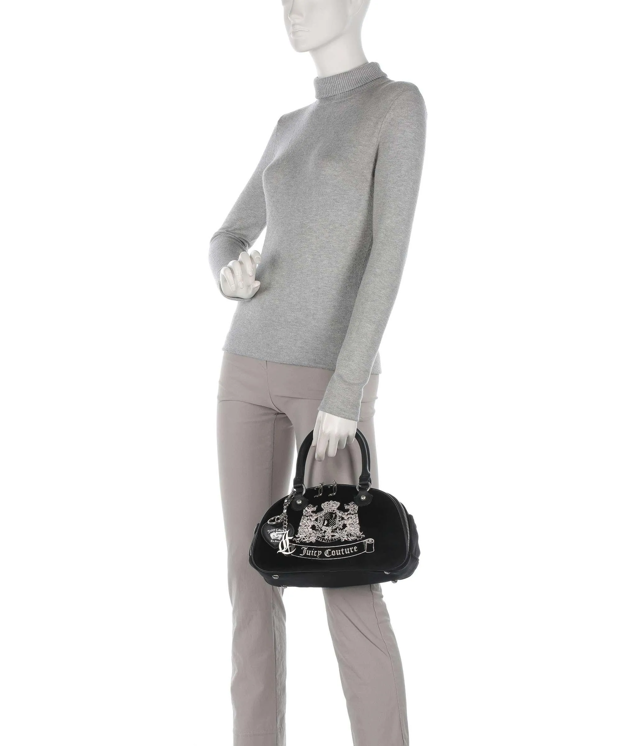  Juicy Couture Twig Dogs Borsa a mano poliestere nero  