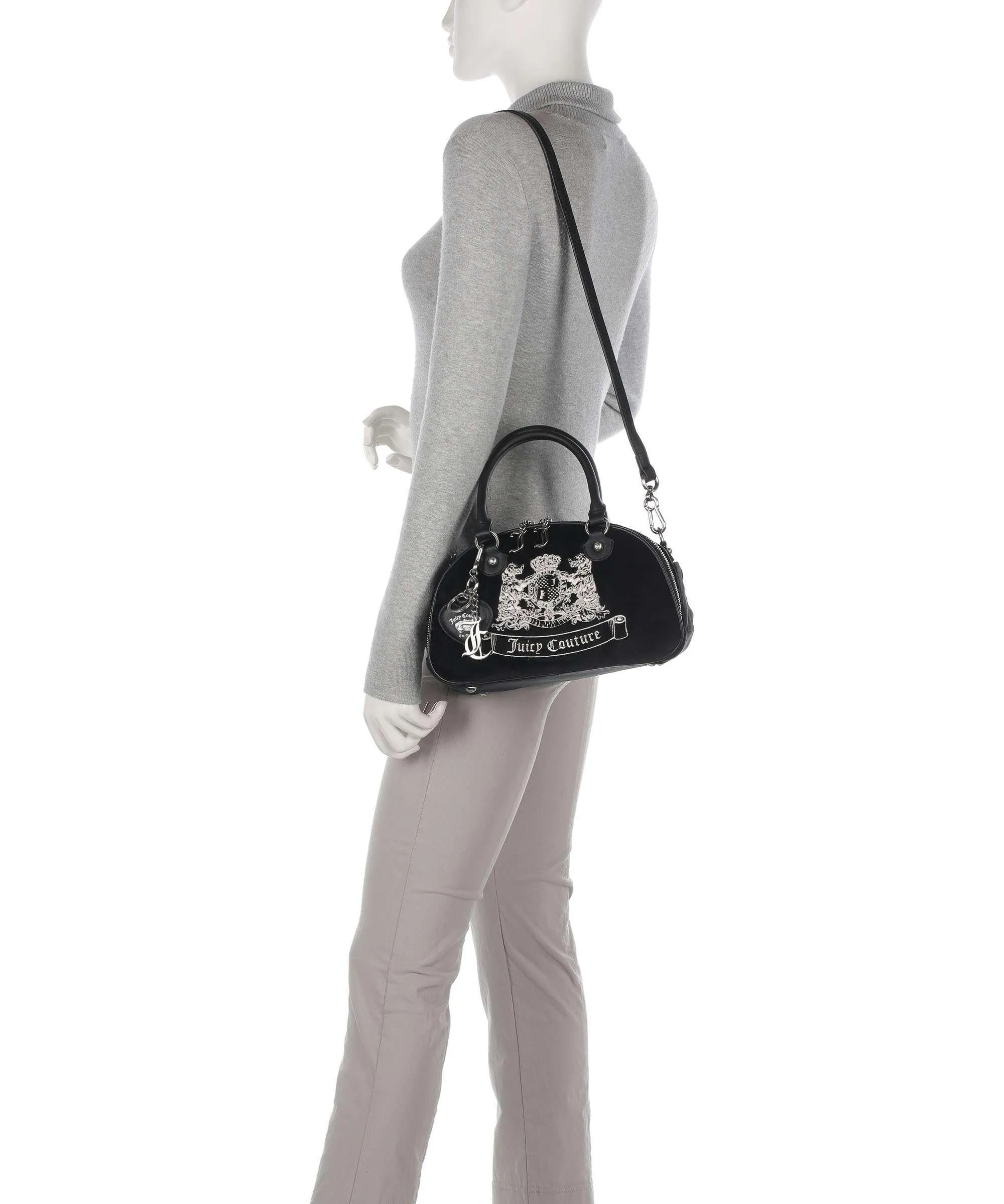  Juicy Couture Twig Dogs Borsa a mano poliestere nero  