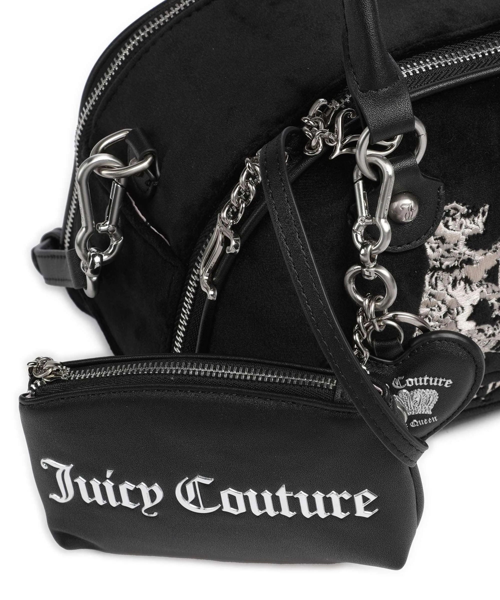  Juicy Couture Twig Dogs Borsa a mano poliestere nero  
