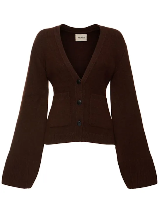 Khaite Cardigan Scarlet in cashmere 
