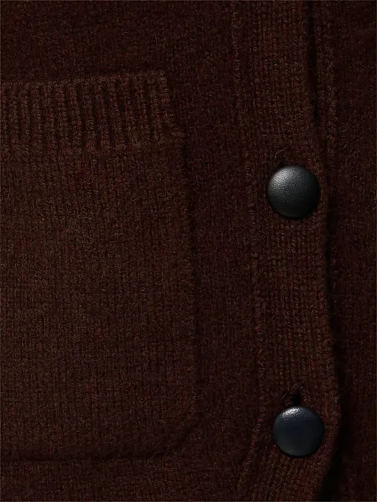 Khaite Cardigan Scarlet in cashmere 