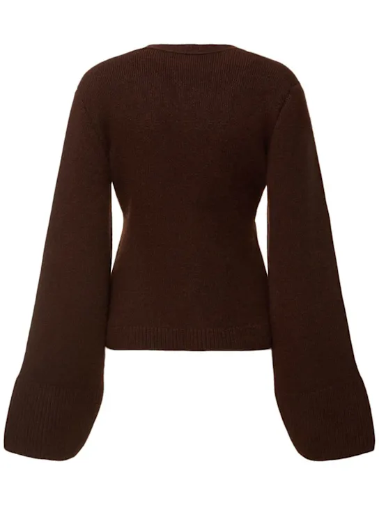 Khaite Cardigan Scarlet in cashmere 
