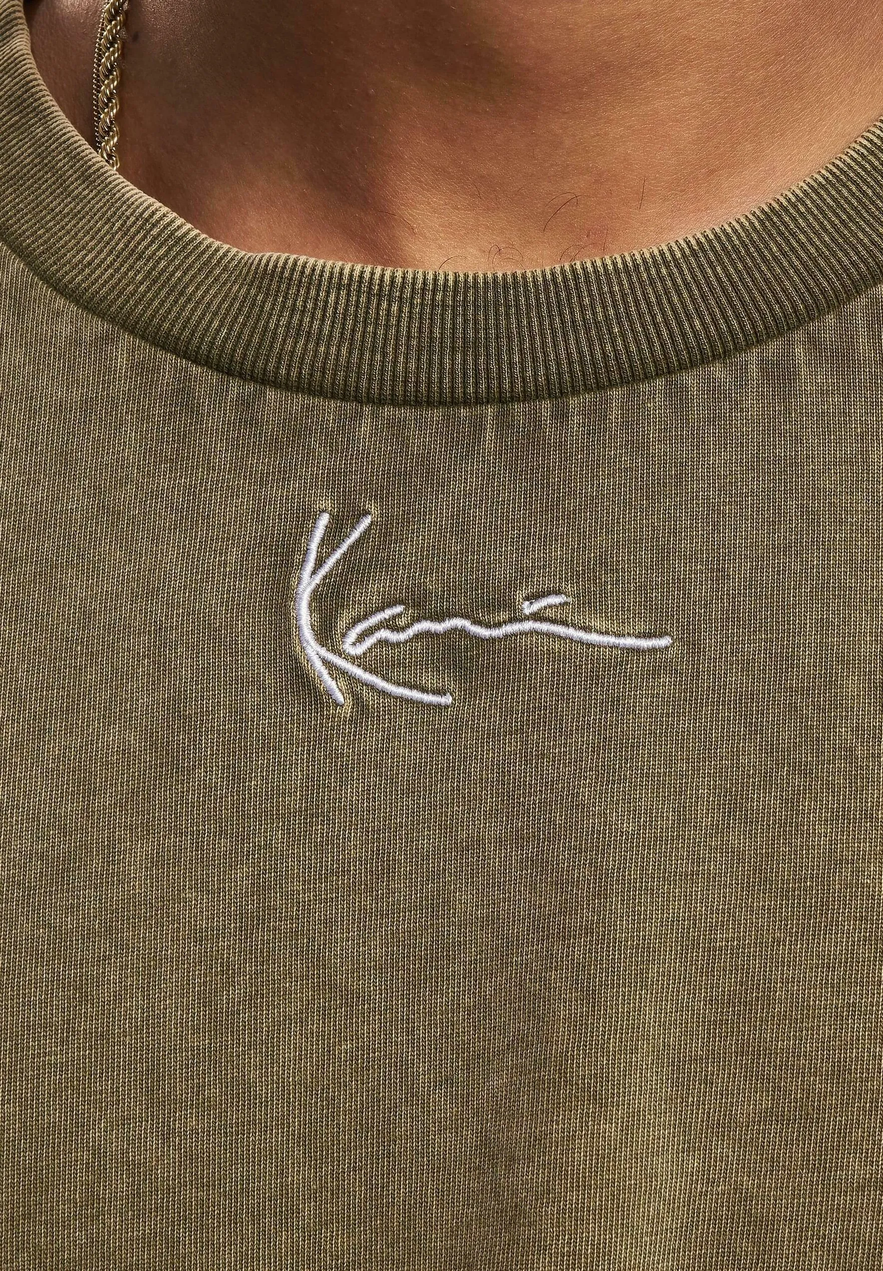 KK SMALL SIGNATURE HEAVY WASHED BOXY - T-shirt basic