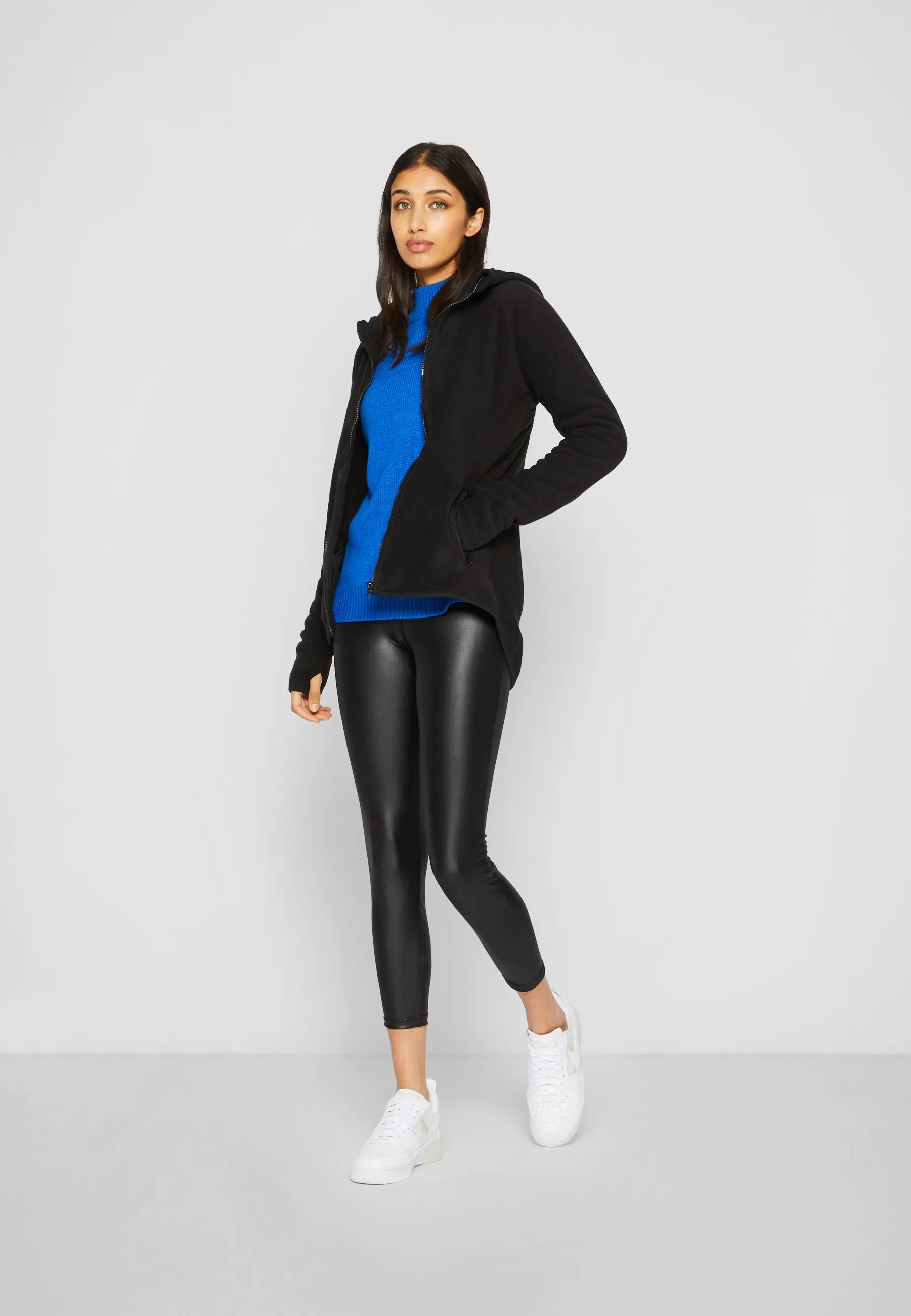 LADIES POLAR FLEECE ZIP HOODY - Giacca in pile