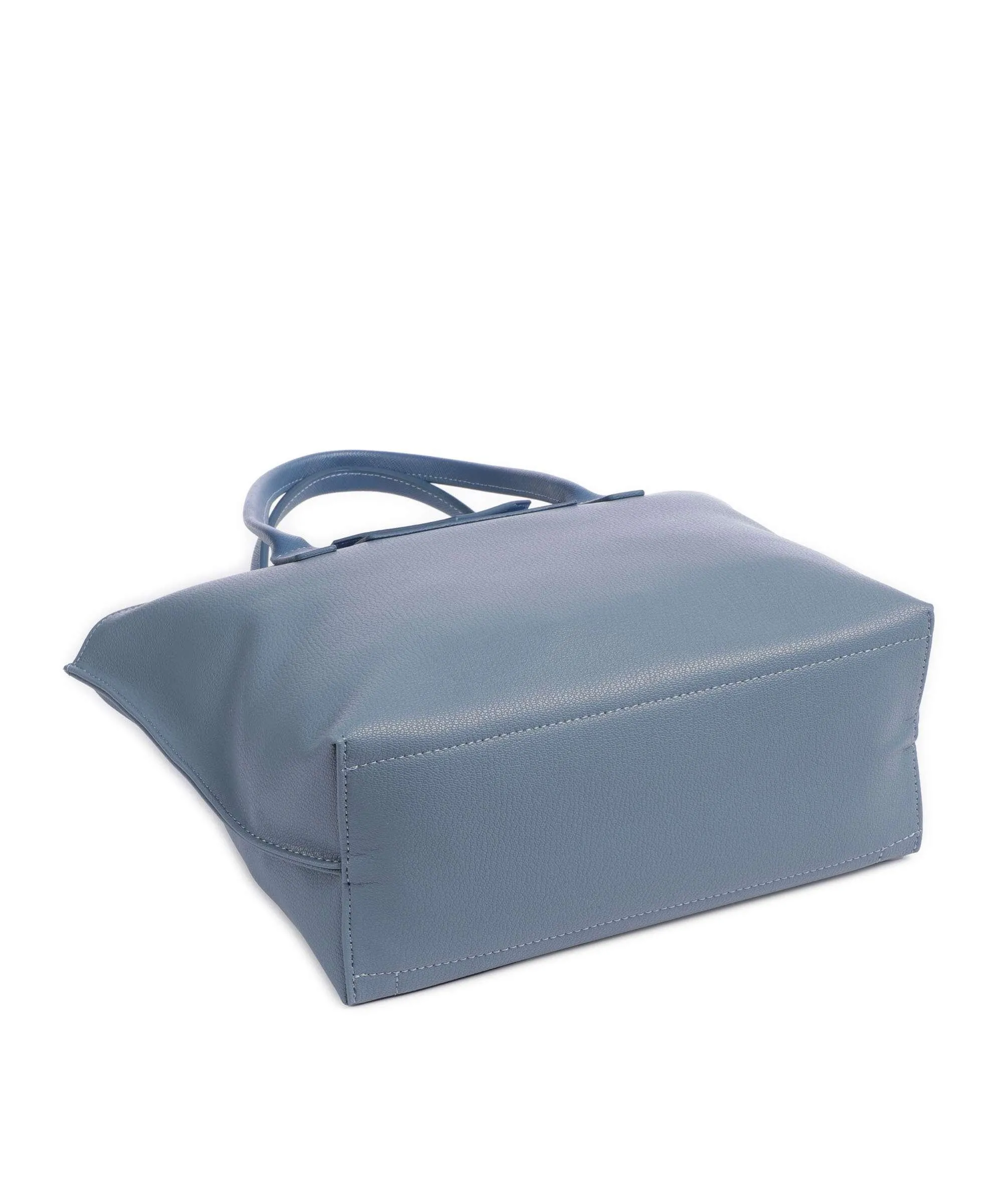  Lancaster Maya Borsa a mano pelle sintetica blu-grigio  