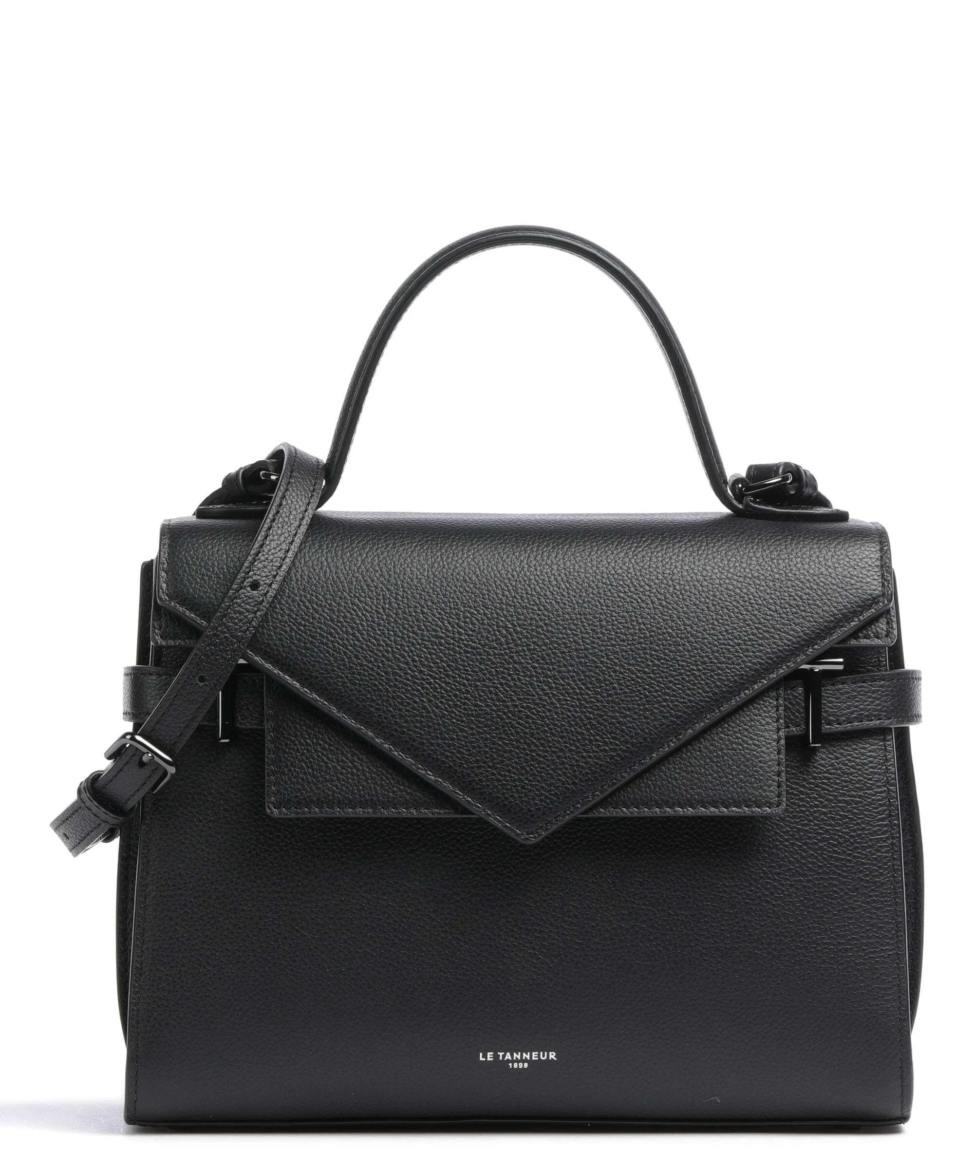  Le Tanneur Emilie Borsa a mano pelle granulata nero  