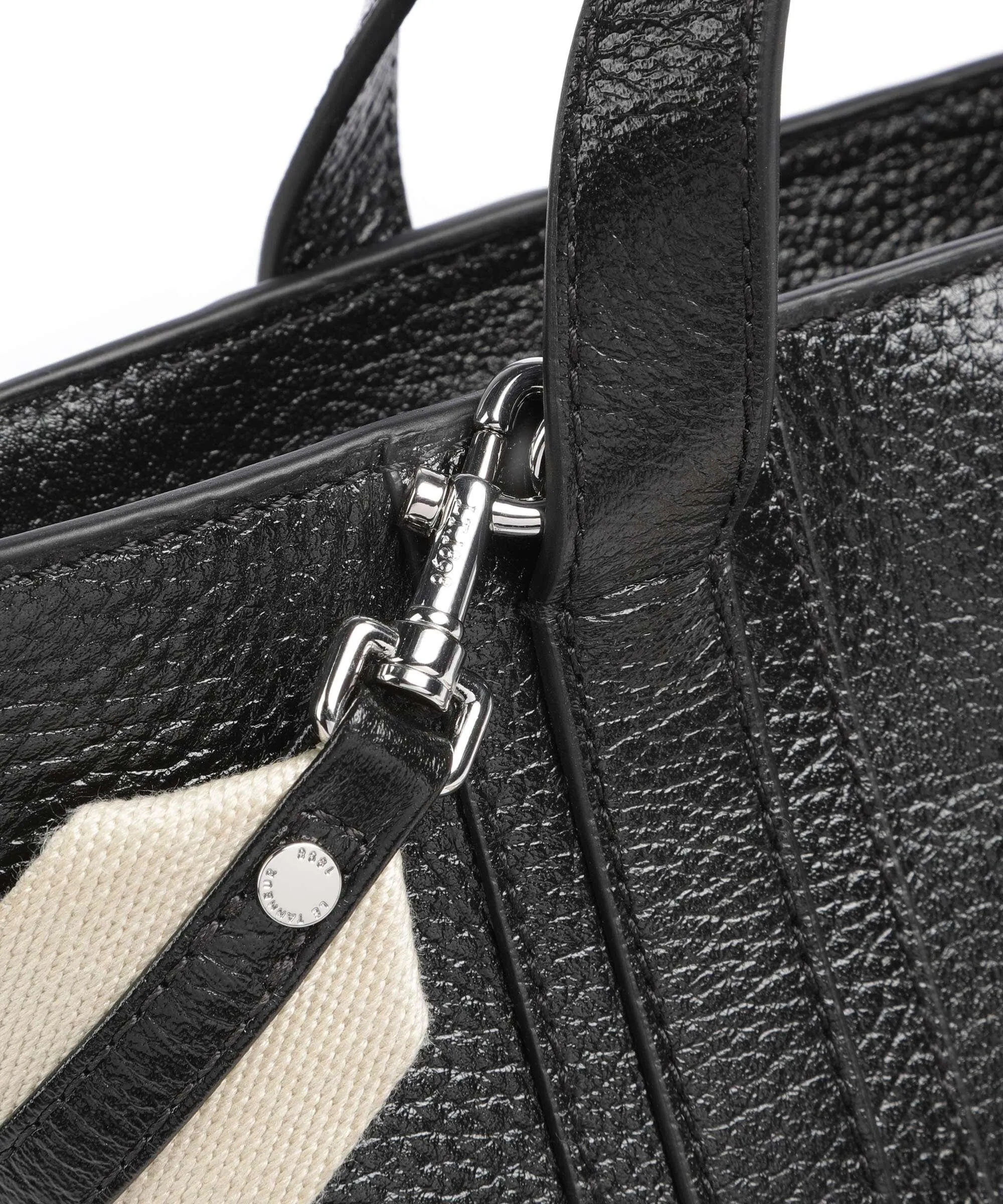  Le Tanneur Grace Borsa a mano pelle di vacchetta grana nero  