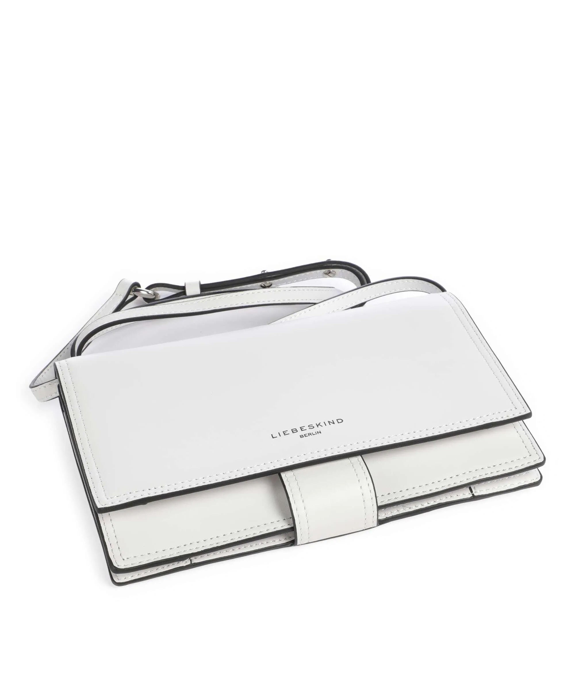  Liebeskind Lisa Calf Optic S Borsa a tracolla nappa pelle bianco  