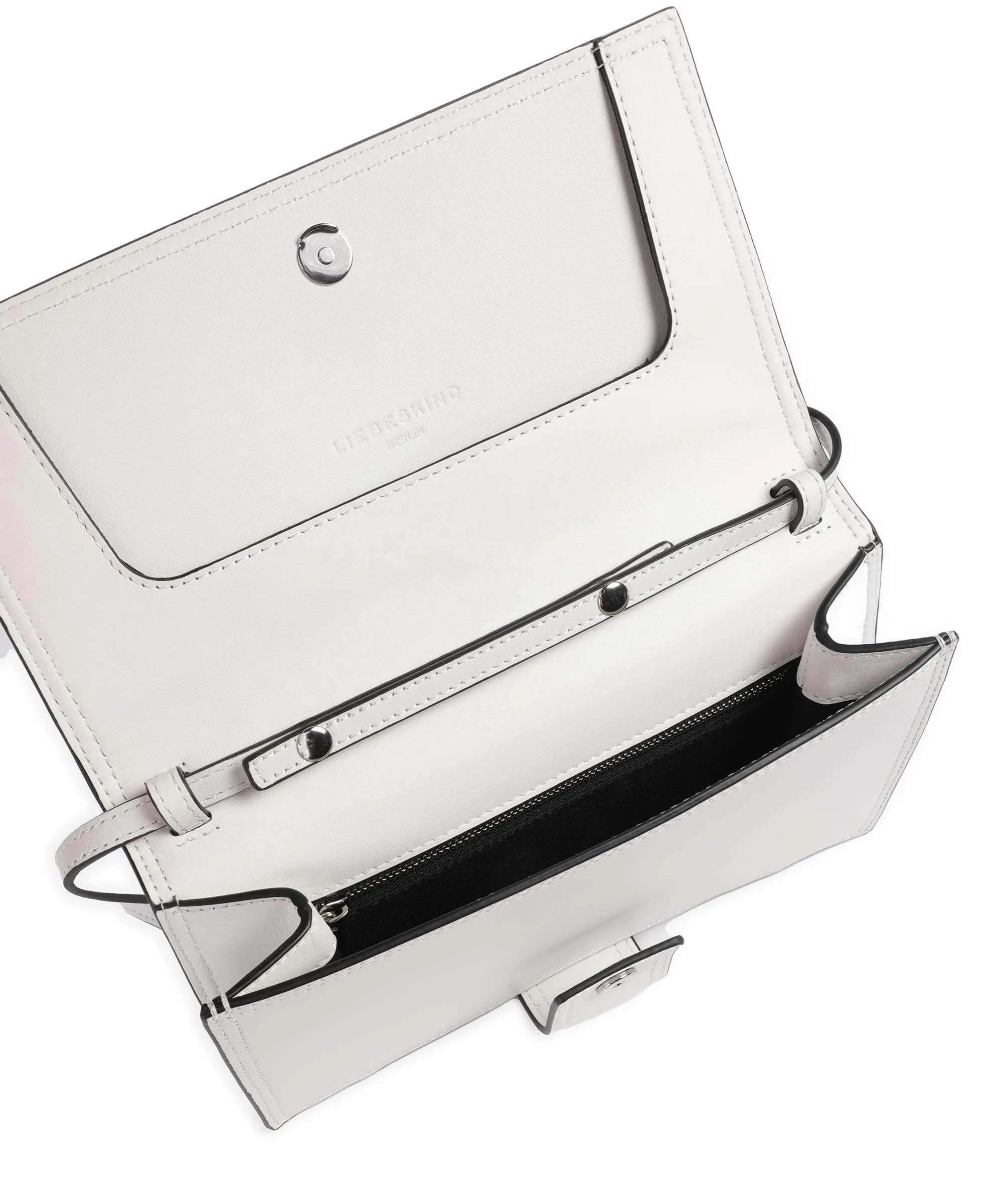 Liebeskind Lisa Calf Optic S Borsa a tracolla nappa pelle bianco  