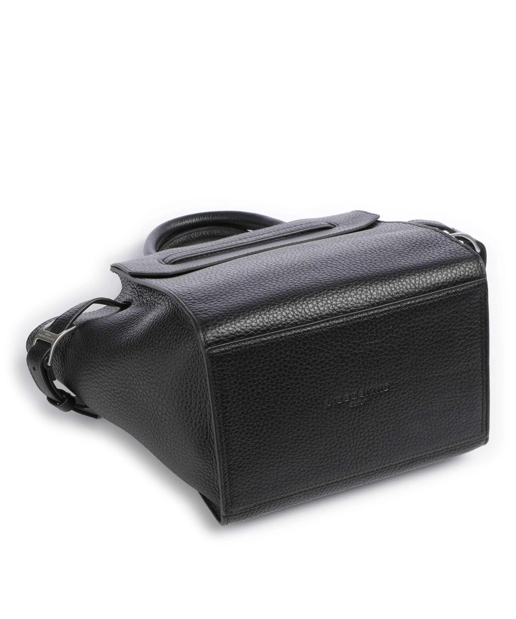  Liebeskind Lora Heavy Pebble M Borsa a mano pelle granulata nero  
