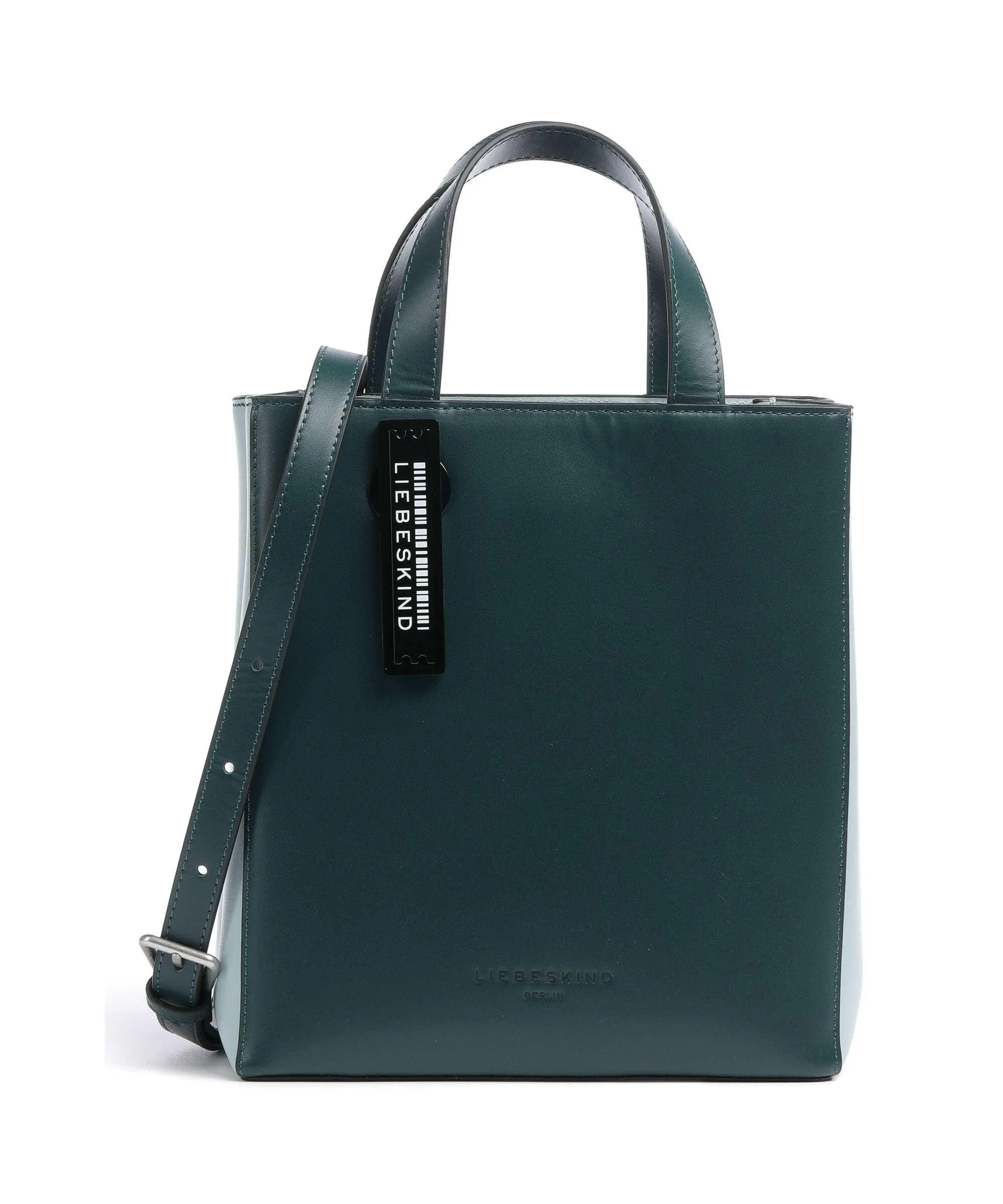  Liebeskind Paper Bag Carter S Borsa a mano pelle liscia verde scuro  