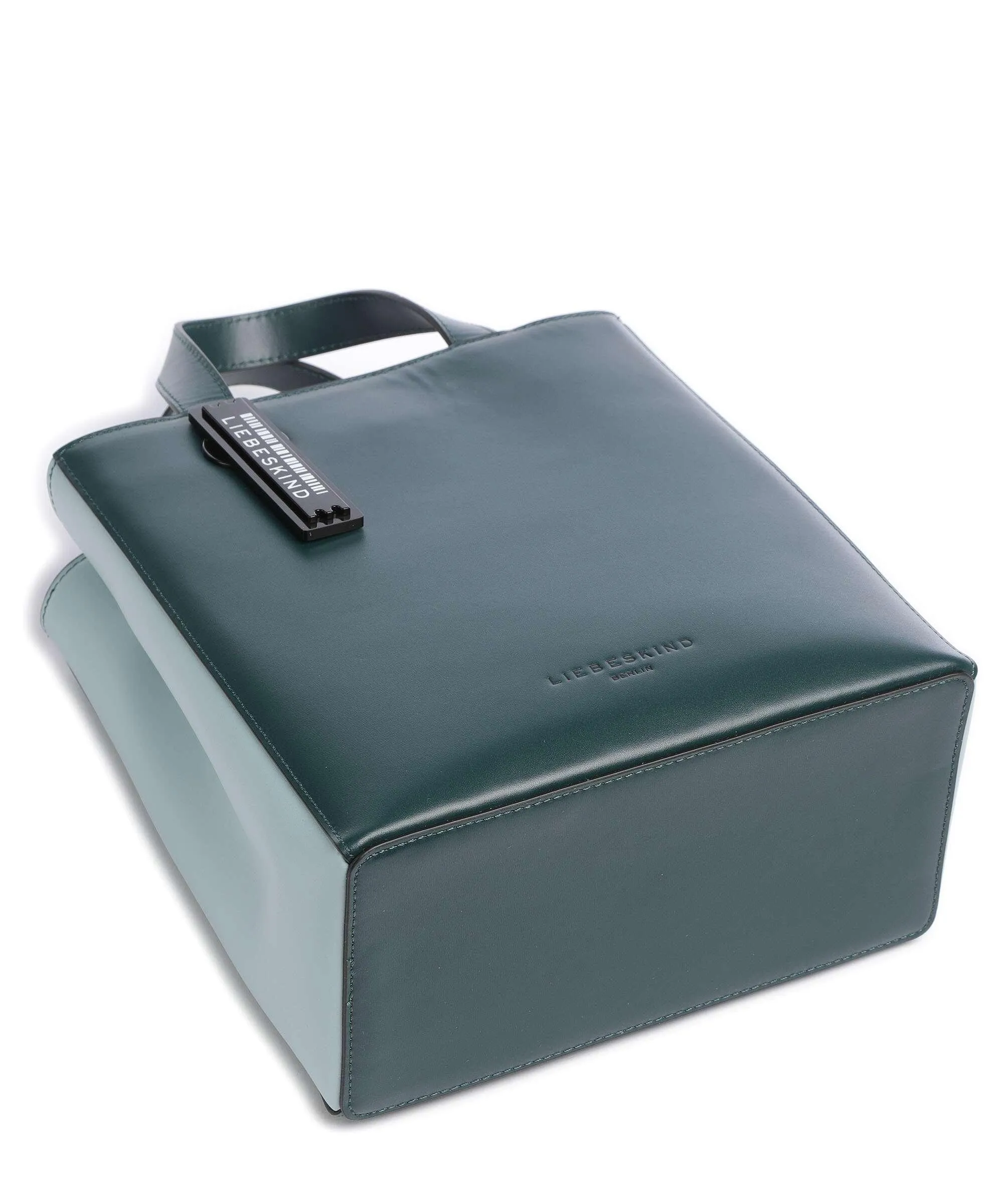  Liebeskind Paper Bag Carter S Borsa a mano pelle liscia verde scuro  