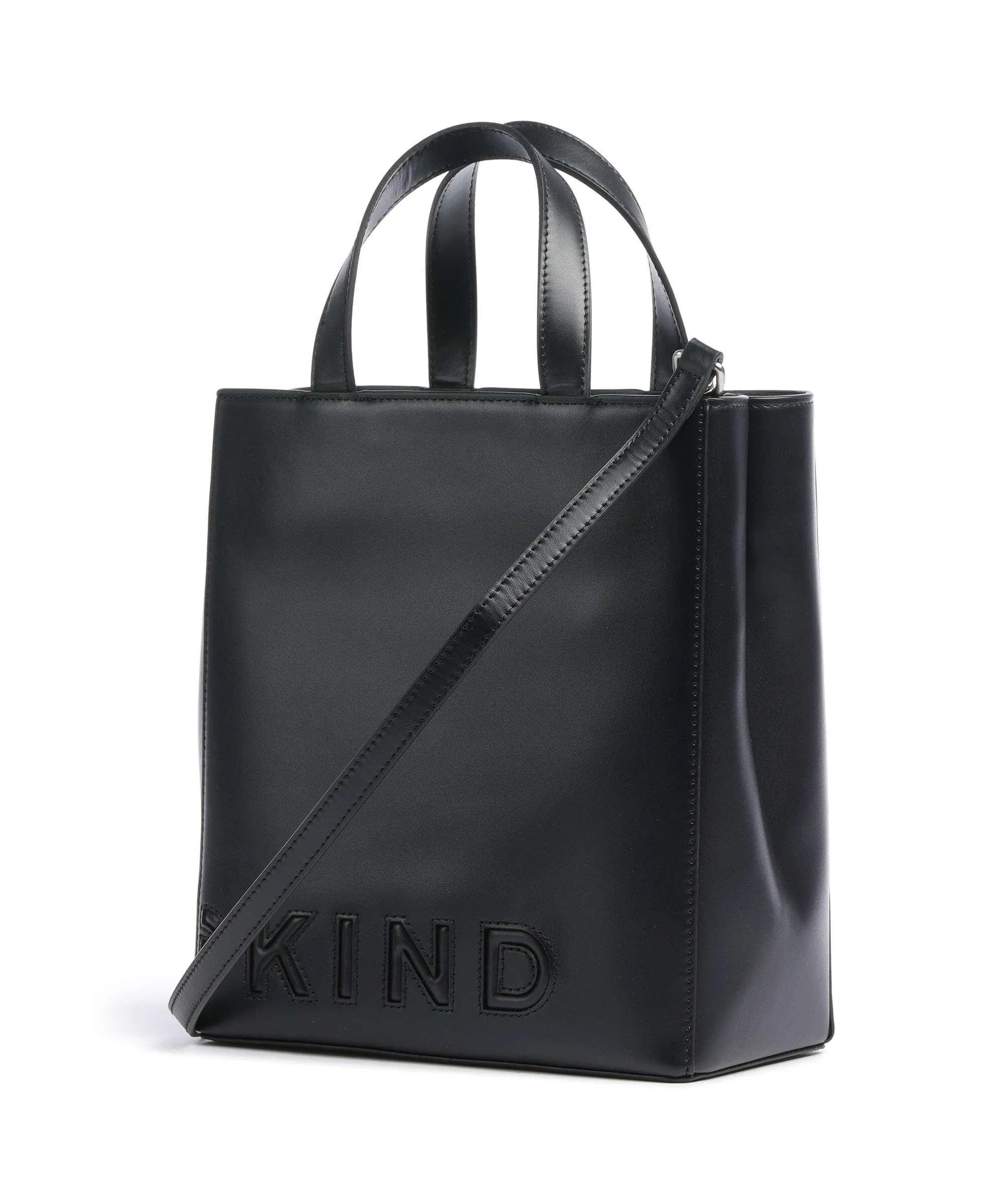  Liebeskind Paper Bag Logo Carter S Borsa a mano pelle di vacchetta liscia nero  