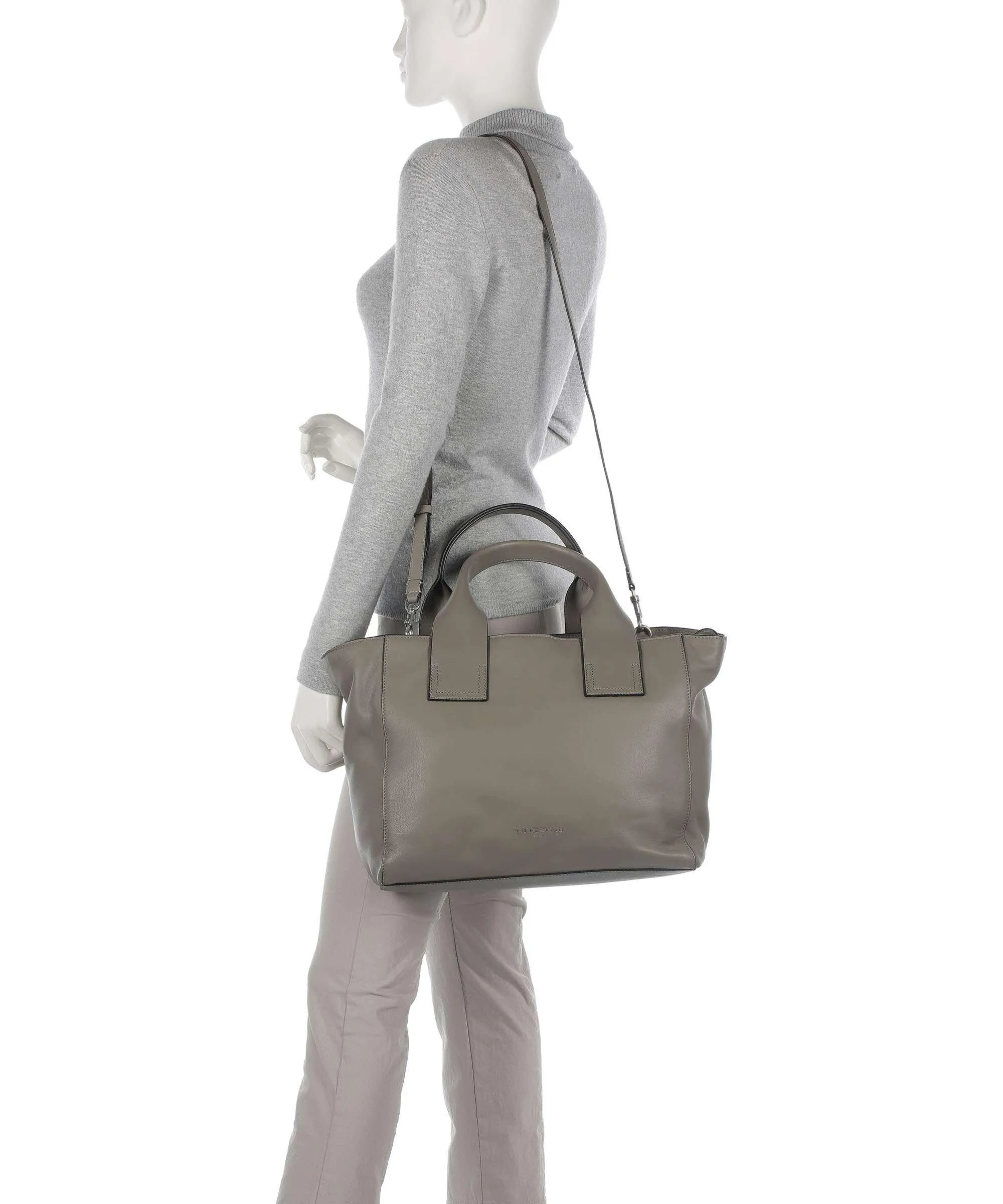  Liebeskind Sienna 2 Indian Sheep M Borsa a mano pelle di pecora grigio  