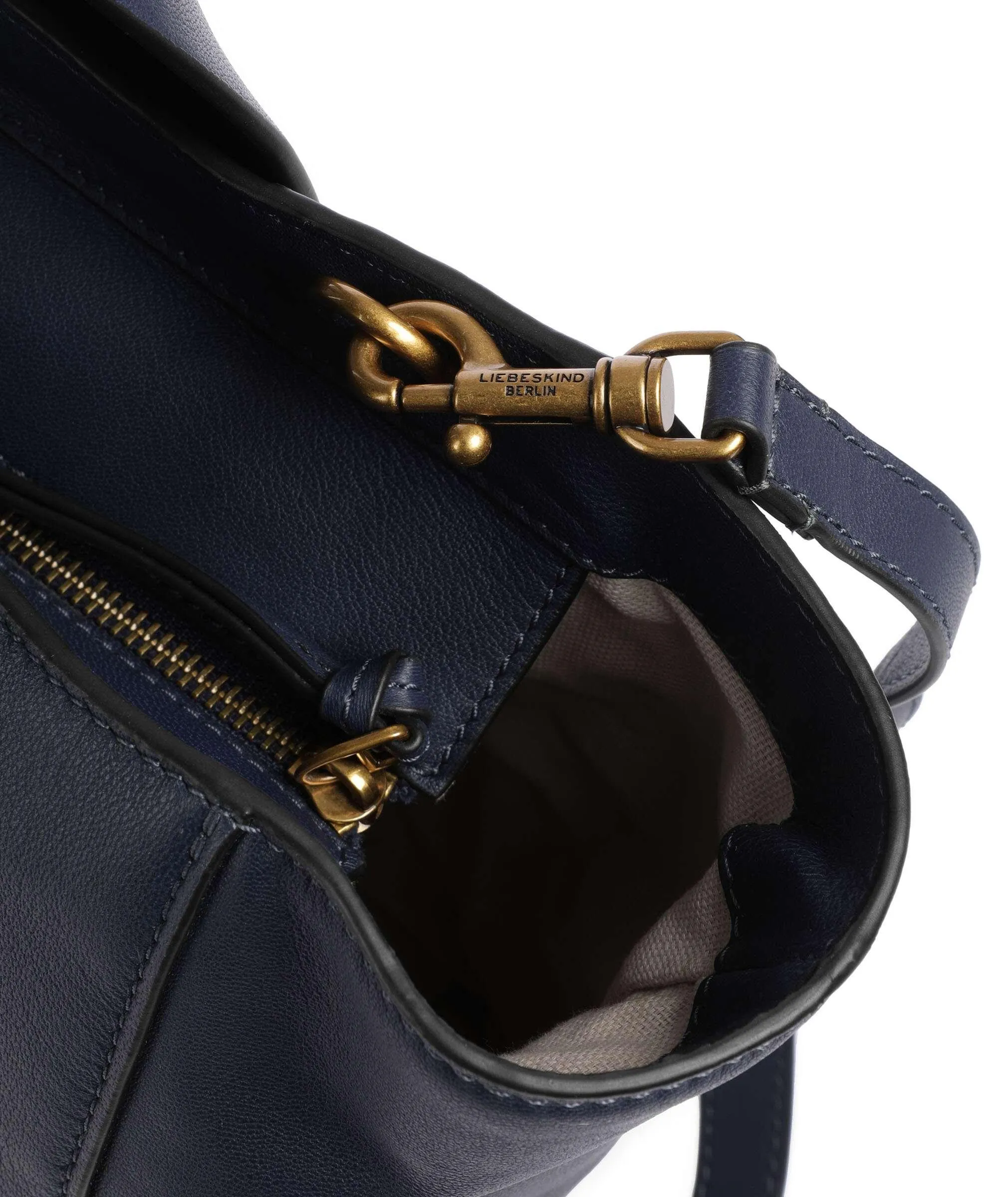  Liebeskind Sienna 2 Indian Sheep M Borsa a mano pelle di pecora navy  