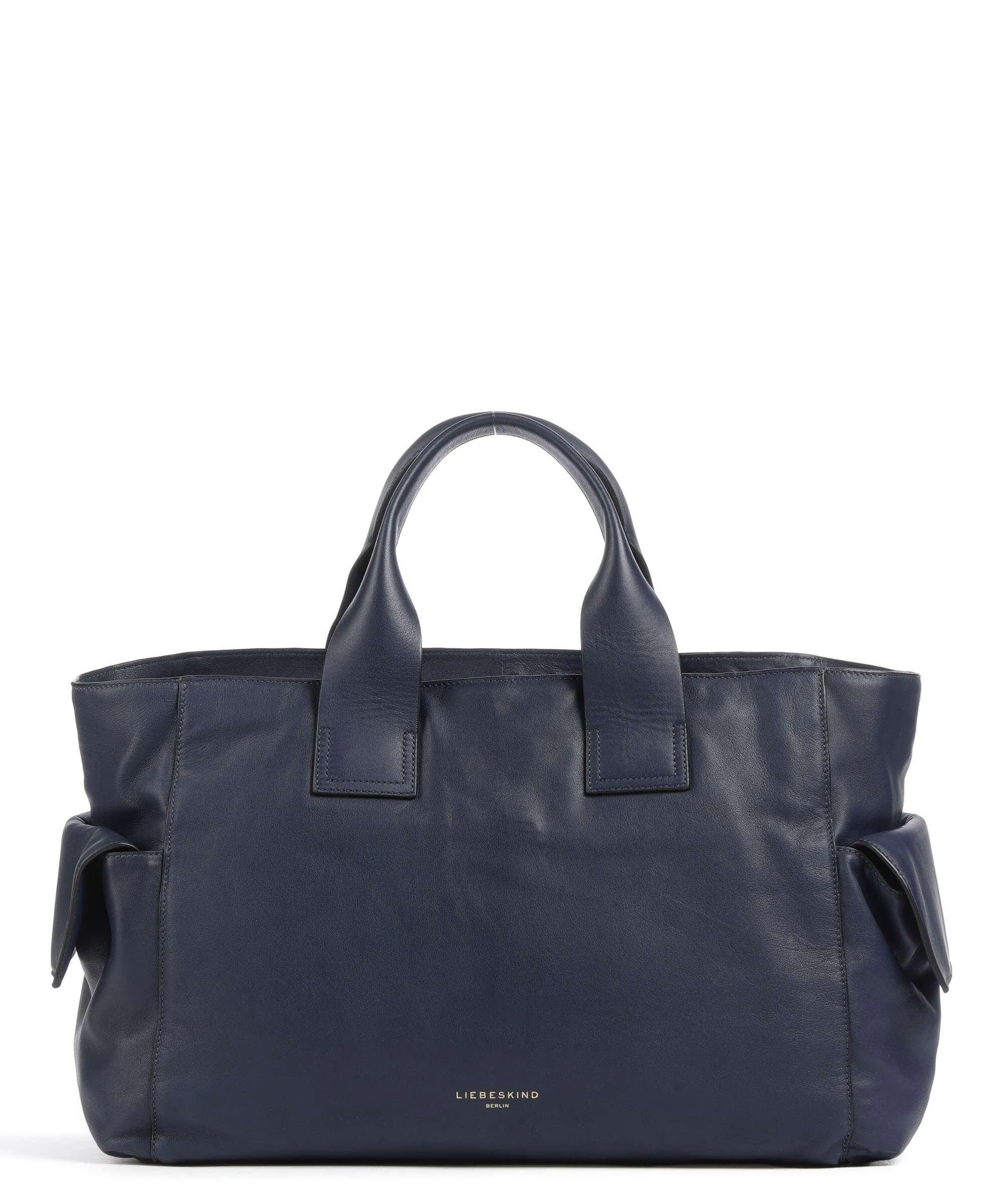  Liebeskind Sienna 2 Indian Sheep XL Borsa a mano pelle di vacchetta finemente grana blu scuro  