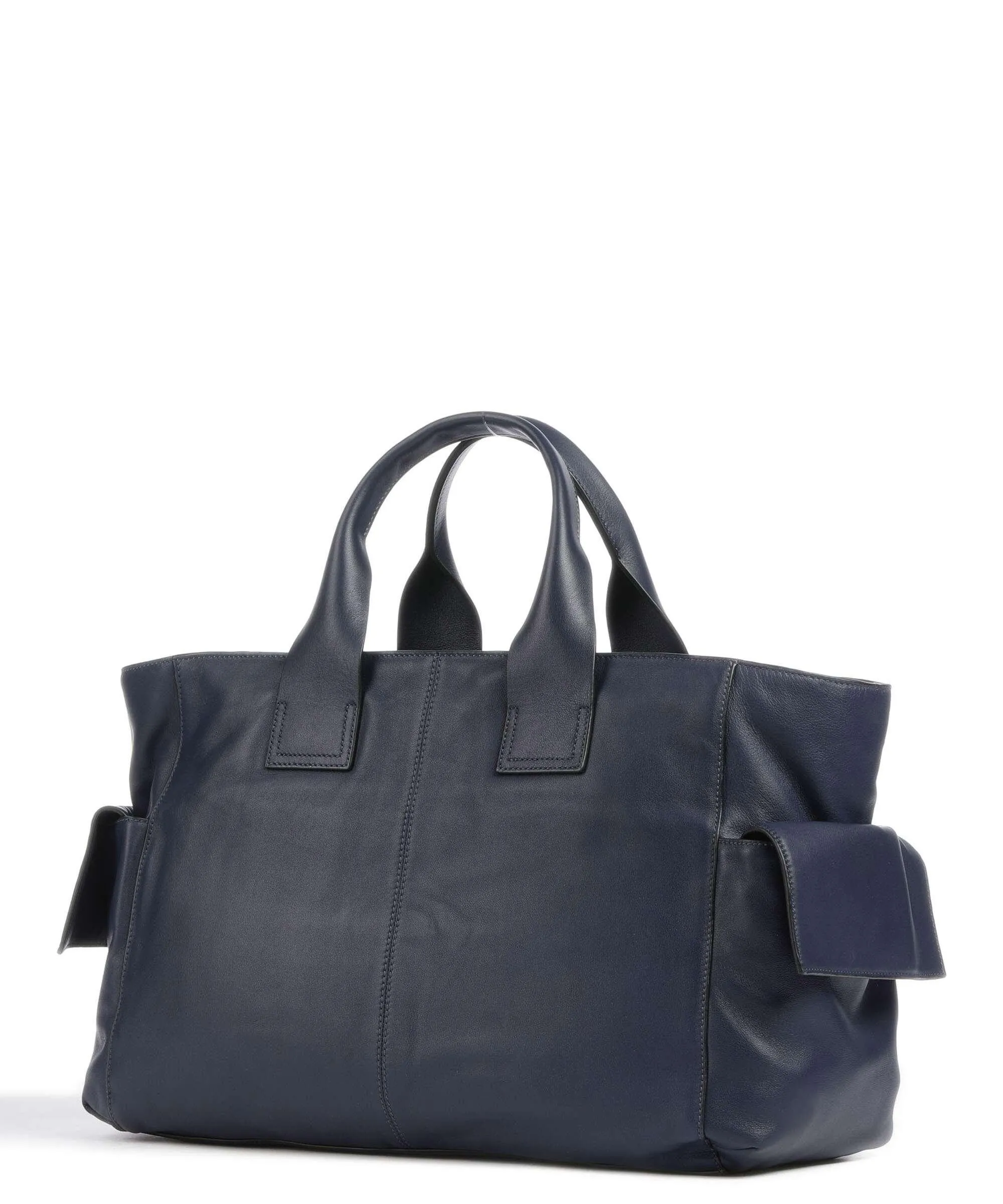  Liebeskind Sienna 2 Indian Sheep XL Borsa a mano pelle di vacchetta finemente grana blu scuro  