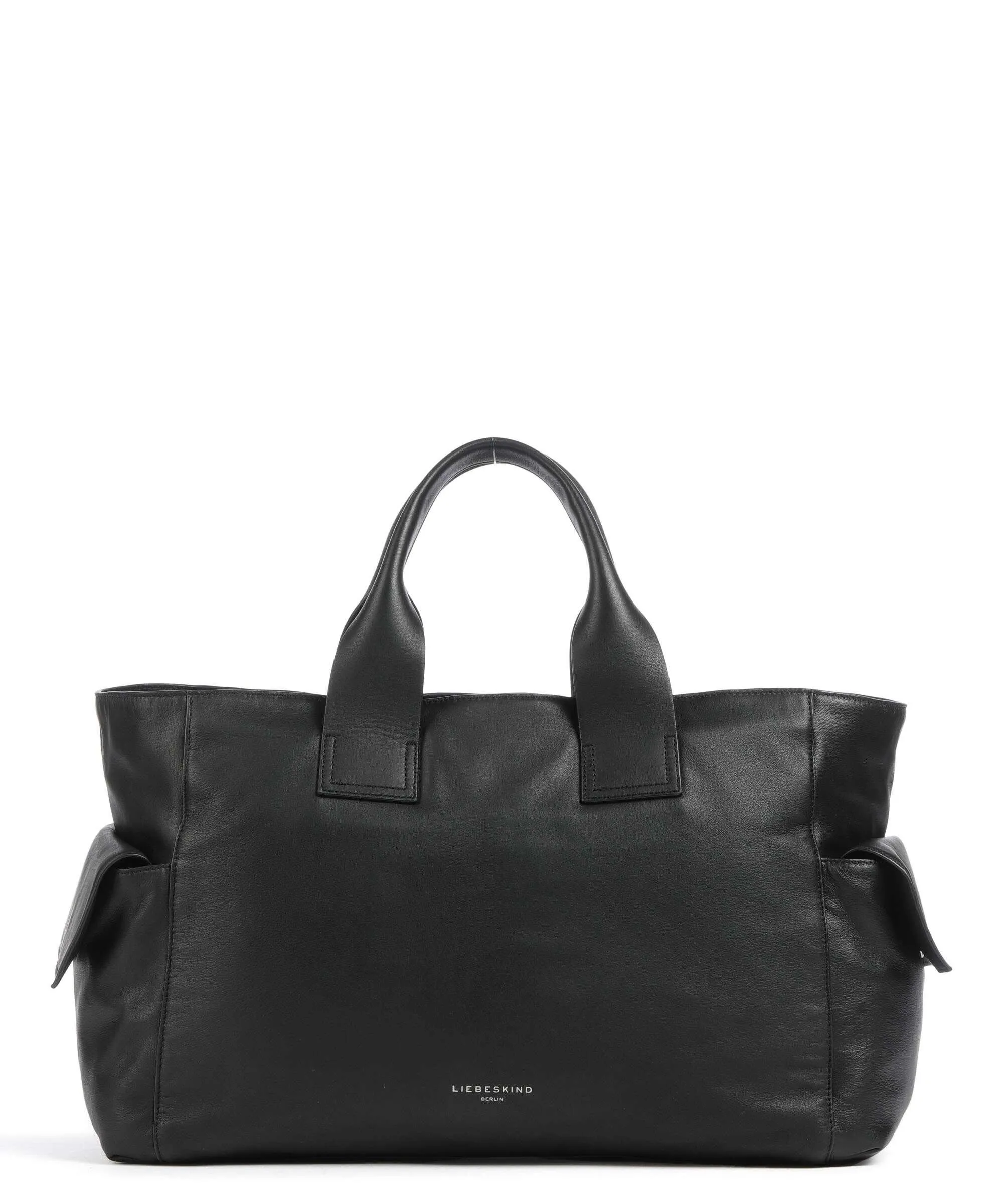  Liebeskind Sienna 2 Indian Sheep XL Borsa a mano pelle di vacchetta finemente grana nero  