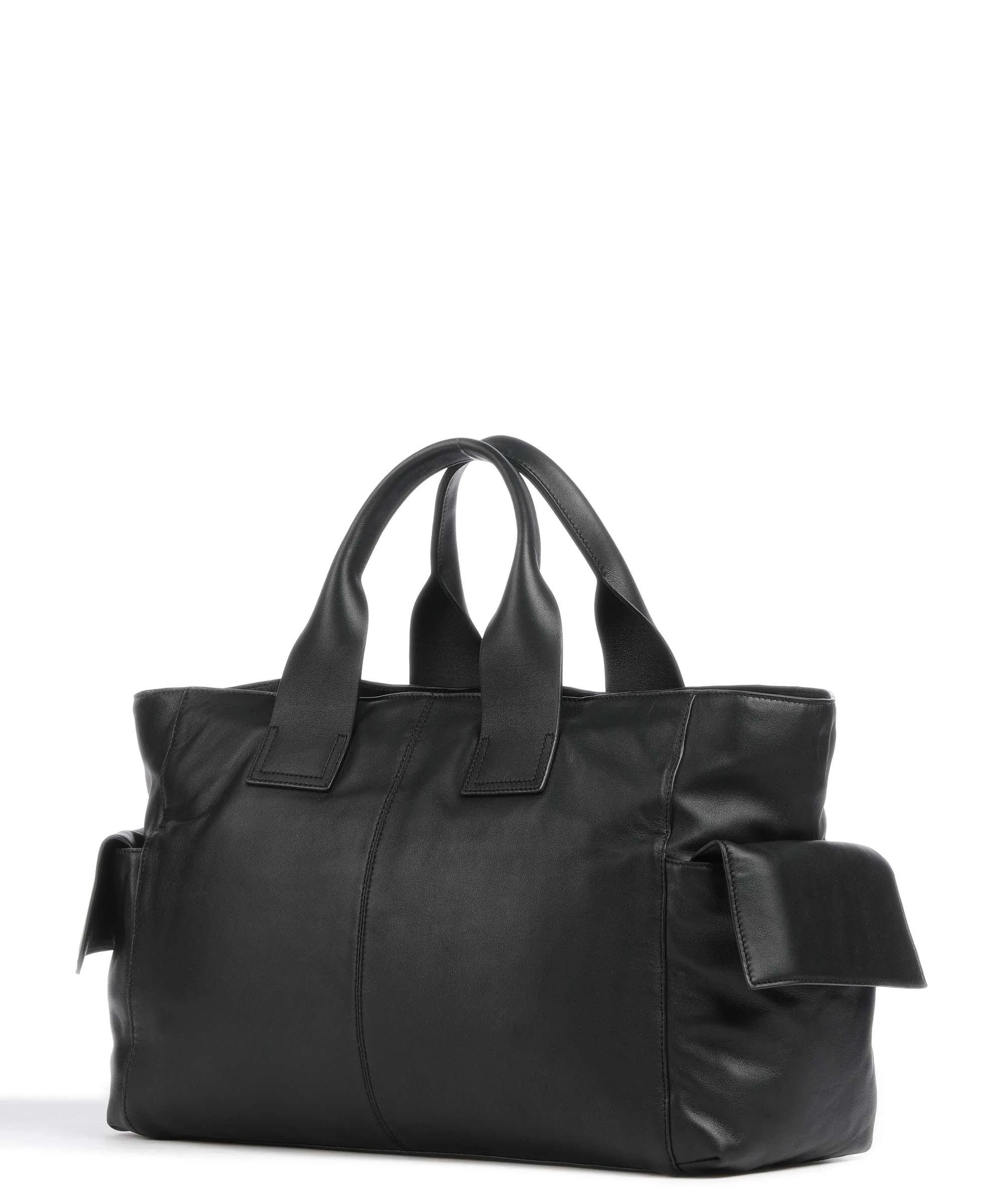  Liebeskind Sienna 2 Indian Sheep XL Borsa a mano pelle di vacchetta finemente grana nero  