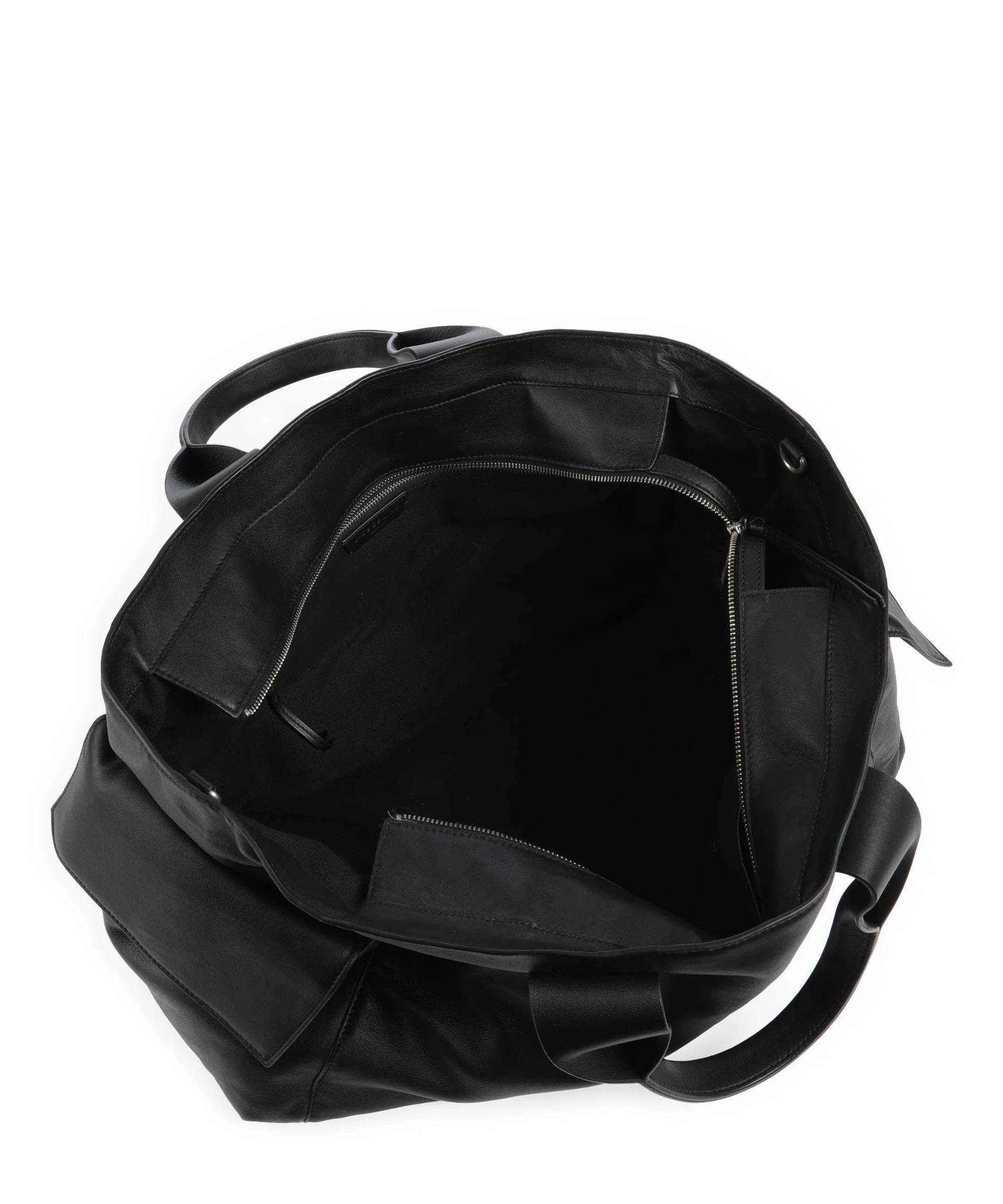  Liebeskind Sienna 2 Indian Sheep XL Borsa a mano pelle di vacchetta finemente grana nero  