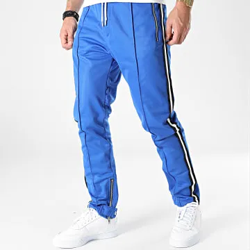 LL677 Pantaloni da jogging a bande blu reale