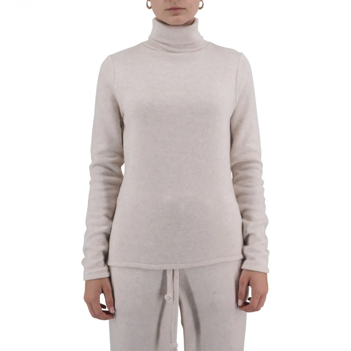 Maglia Dolcevita In Viscosa Slim