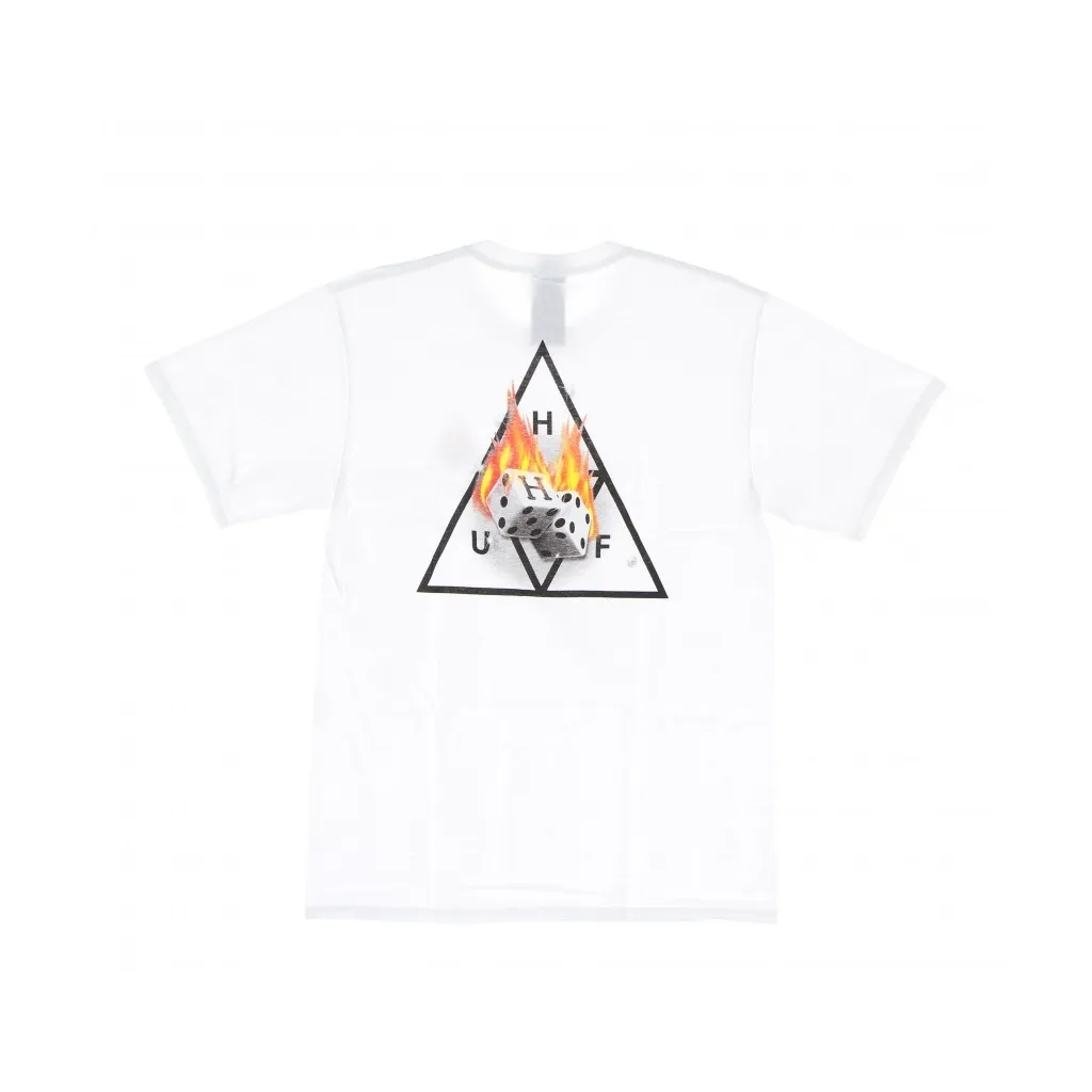 maglietta uomo hot dice triple triangle tee WHITE