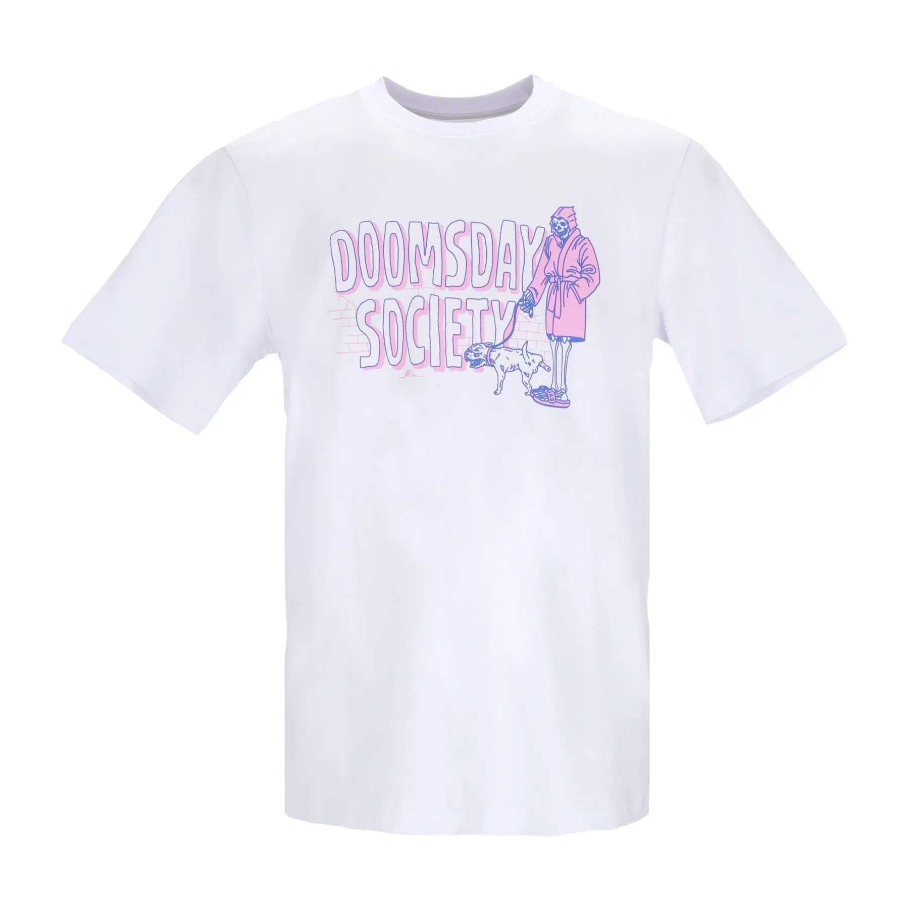 Maglietta Uomo Life Sucks Tee White