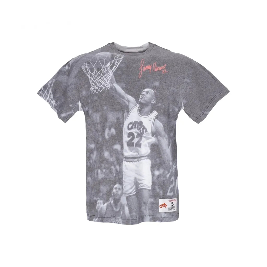maglietta uomo nba above the rim sublimated tee hardwood classics larry nance clecav WHITE