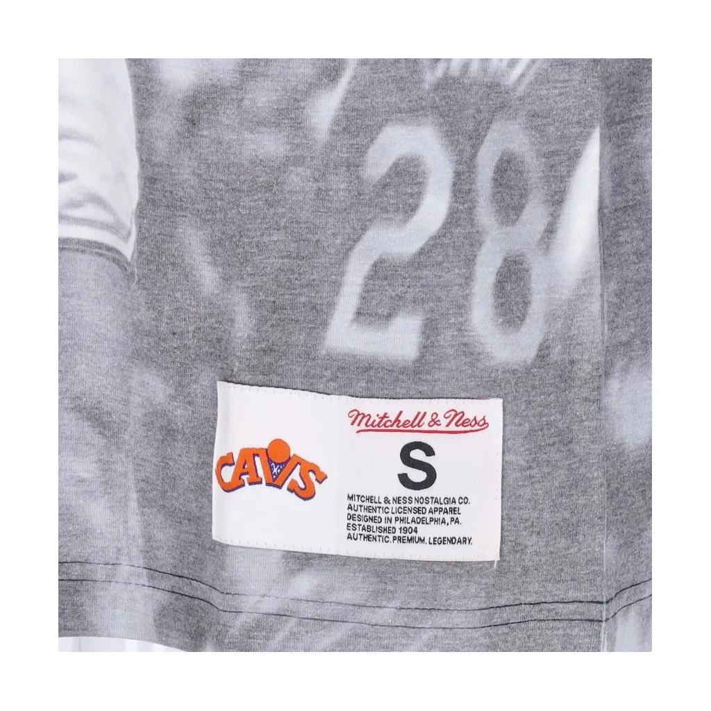 maglietta uomo nba above the rim sublimated tee hardwood classics larry nance clecav WHITE