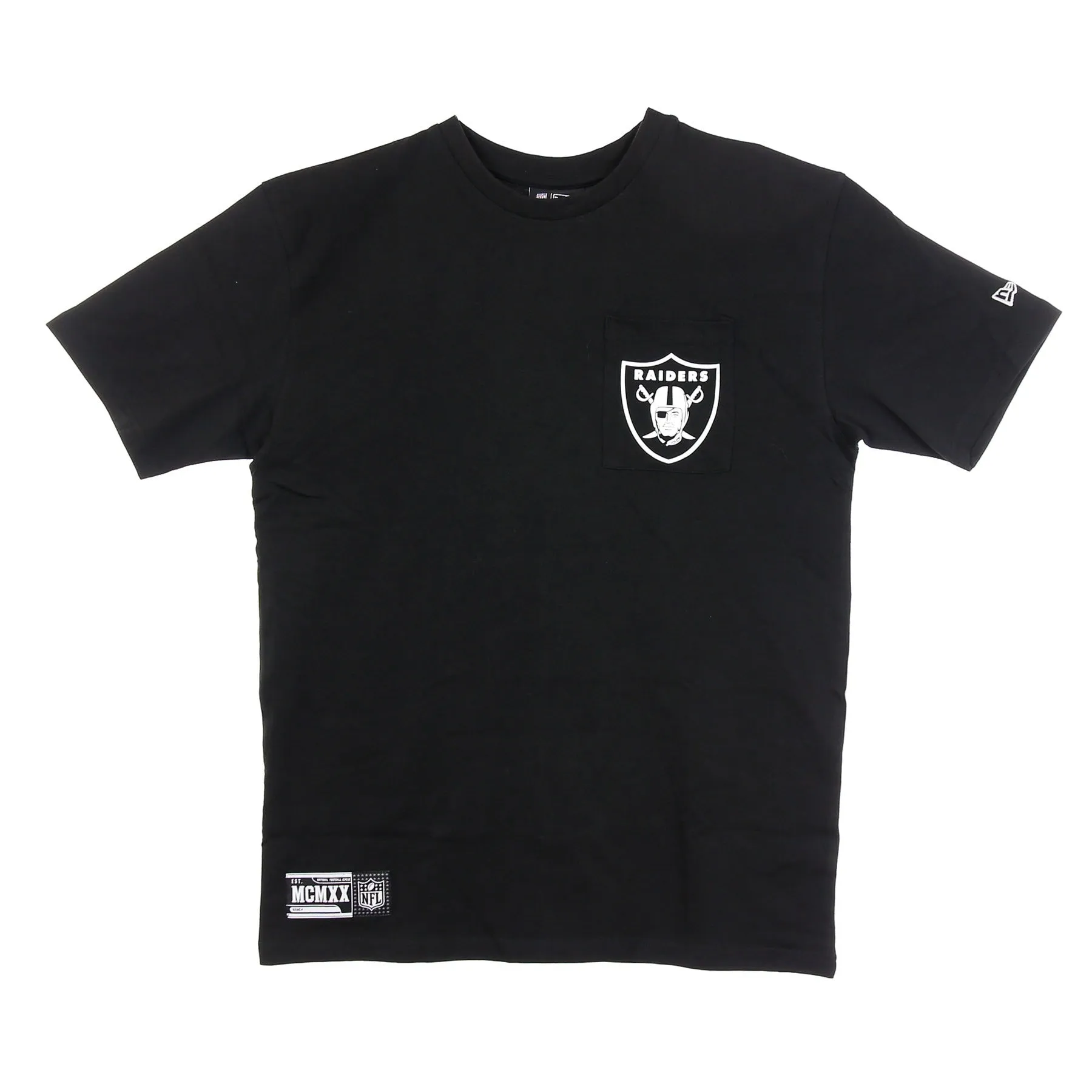 Maglietta Uomo Nfl Box Logo Tee Lasrai Black/white