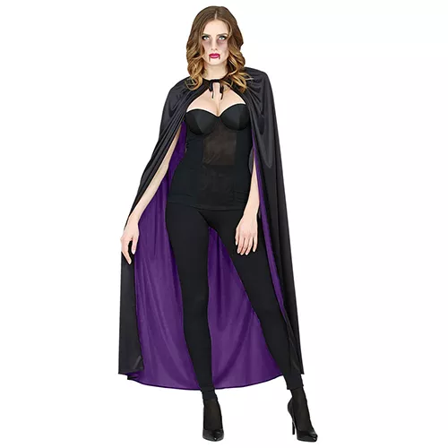 Mantella reversibile nero-viola per adulto