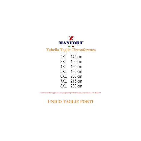 MAXFORT felpa uomo mezza zip blu taglie comode 2xl 3xl 4xl 5xl