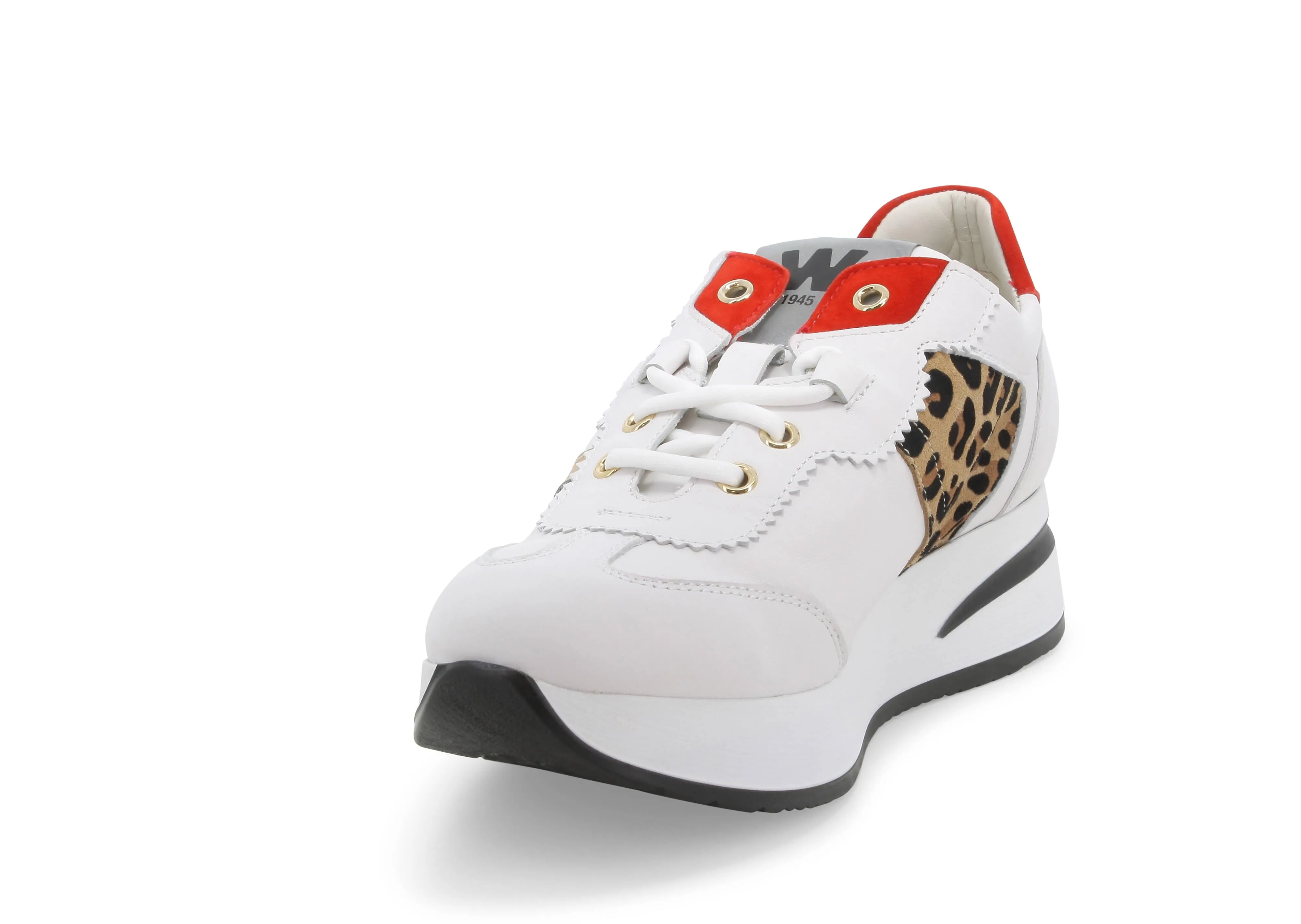 Melluso Donna Sneakers inserto maculato leopard tomaia pelle