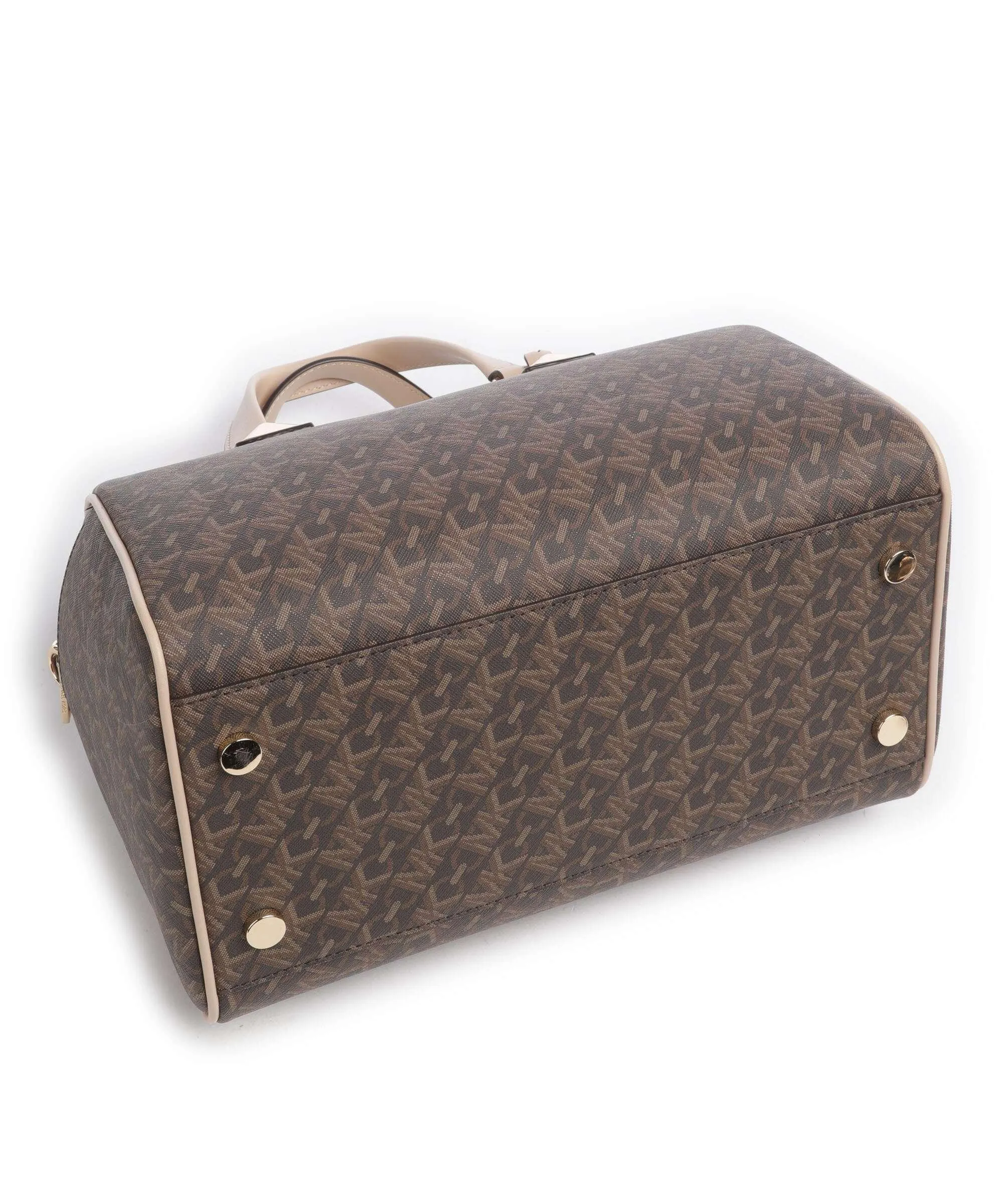  Michael Kors Grayson Borsa a mano tela marrone scuro  