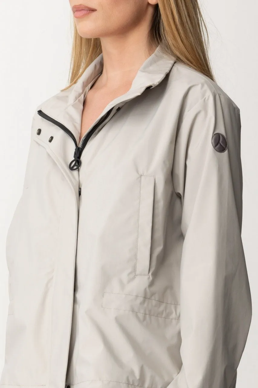 Mini parka con coulisse SABBIA