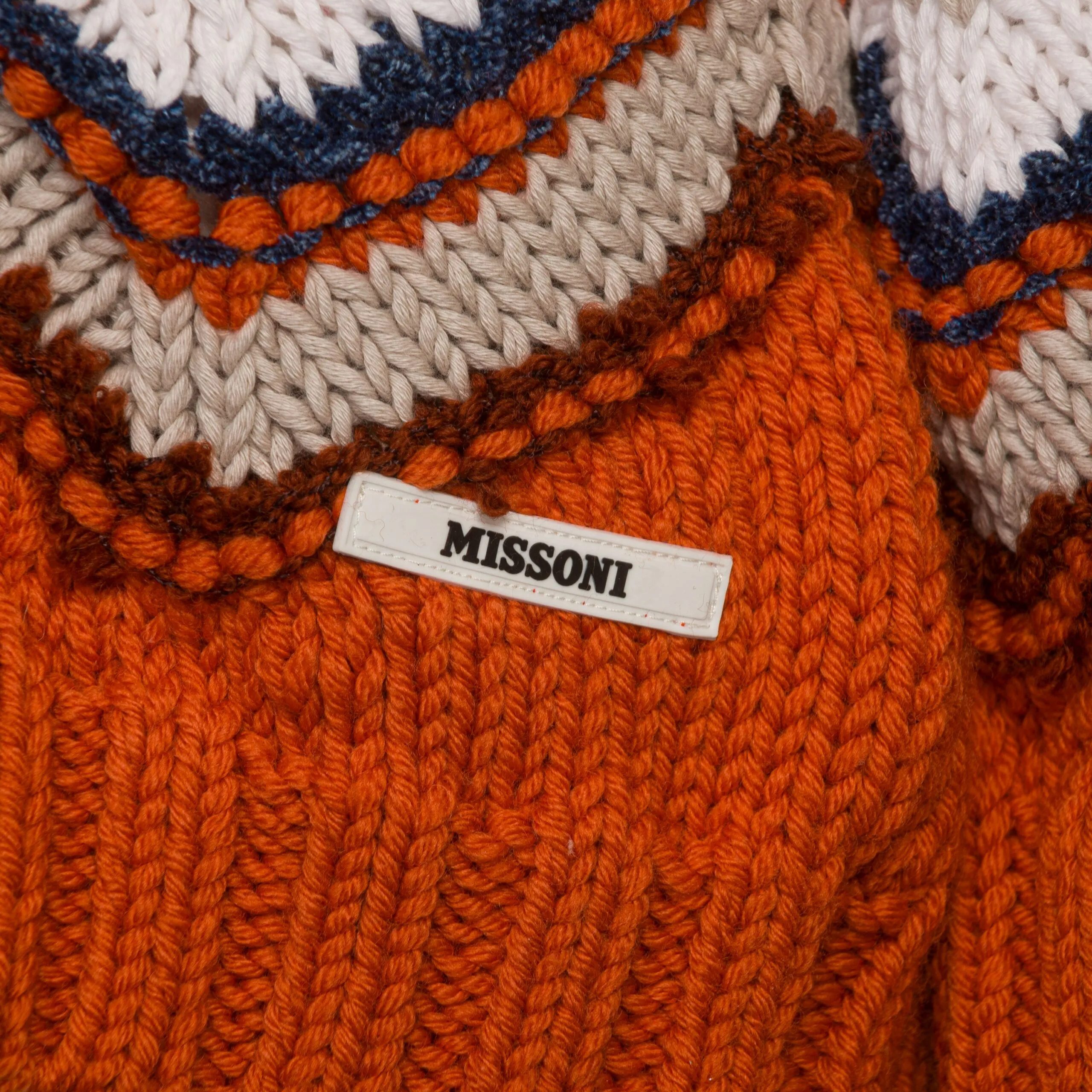 Missoni cardigan con motivo zig zag multicolor