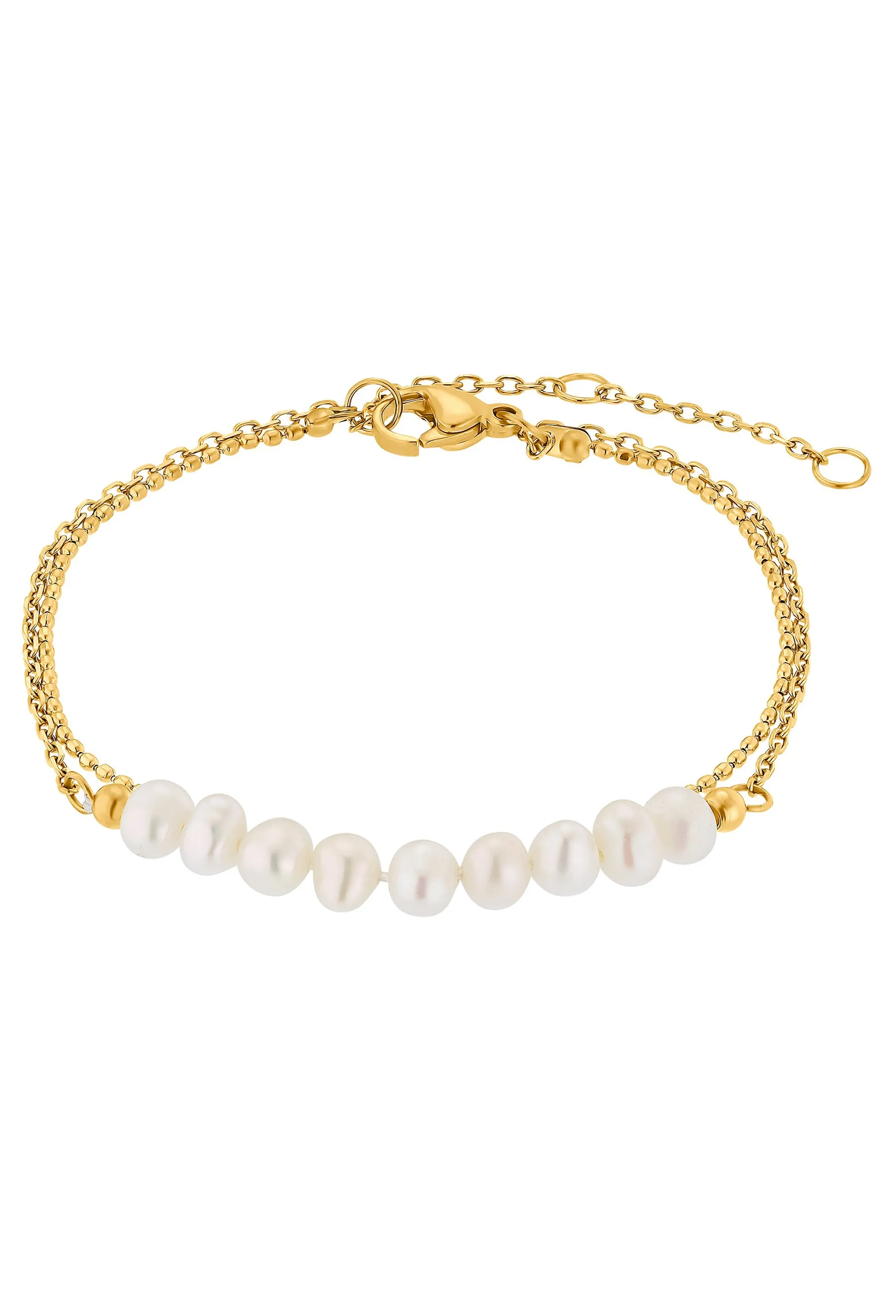 MIT PERLE TONY SILBERFARBEND POLIERT - Bracciale