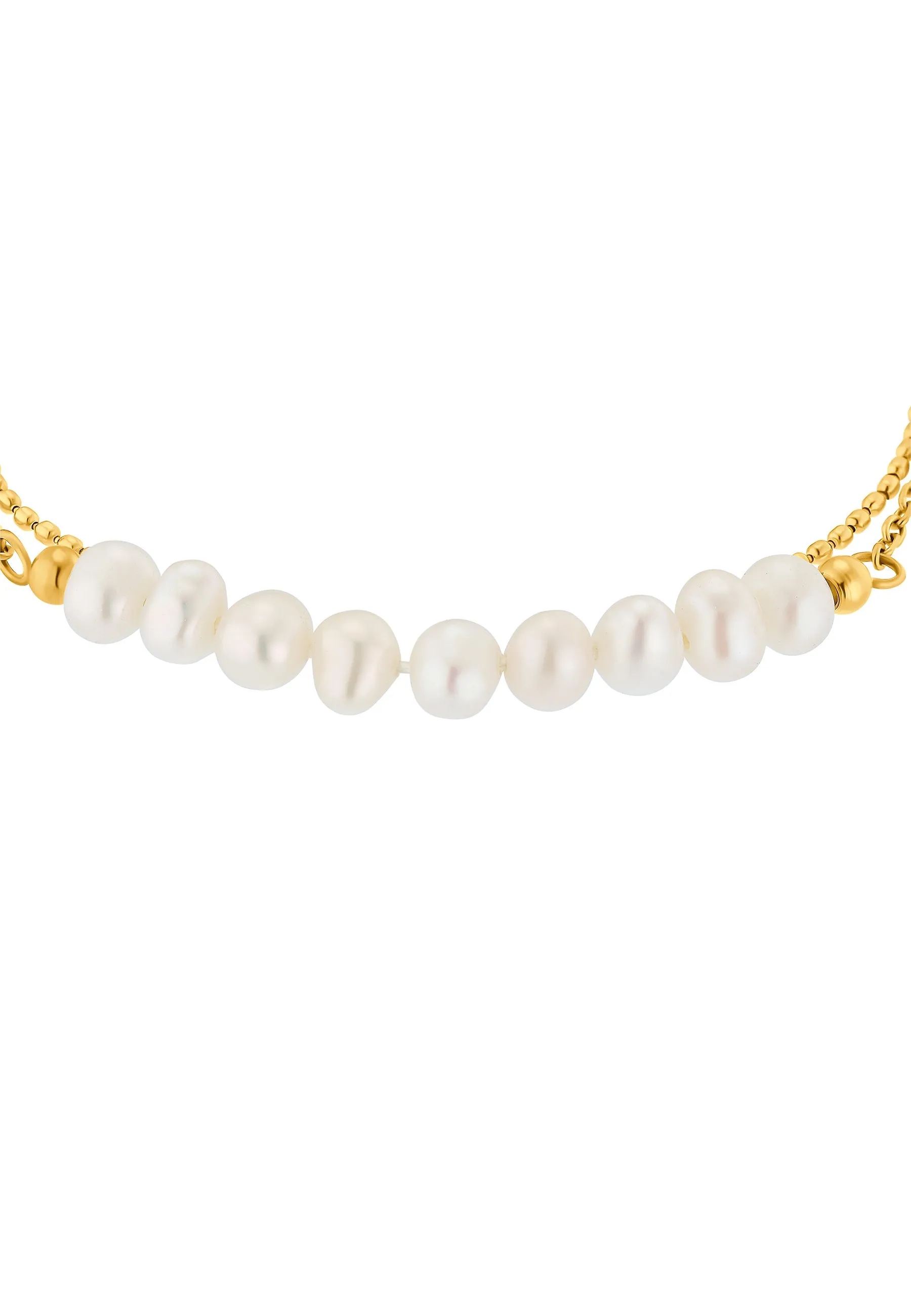 MIT PERLE TONY SILBERFARBEND POLIERT - Bracciale