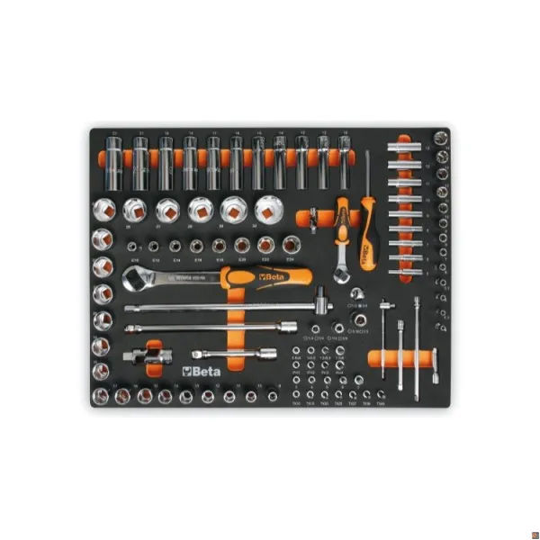 MM100 TERMOFORMATO MORBIDO CON 98 UTENSILI BETA UTENSILI 024580100