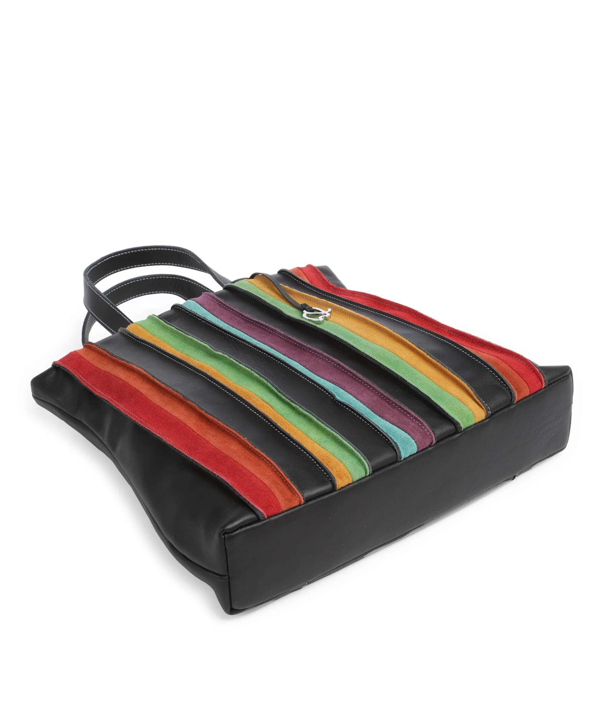  Mywalit Borsa a mano pelle di vacchetta finemente grana, pelle scamosciata nero  