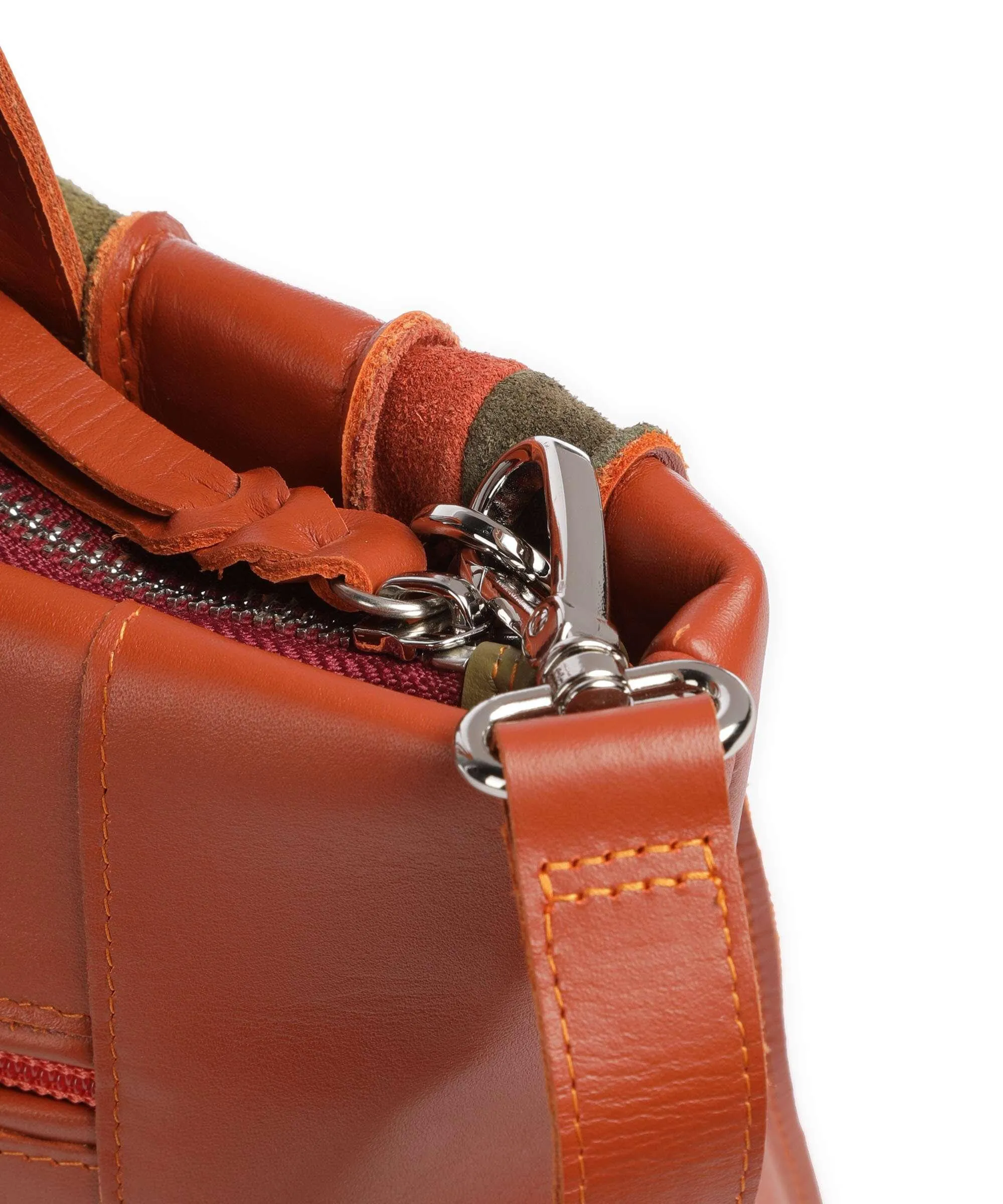  Mywalit Borsa a mano pelle di vacchetta finemente grana, pelle scamosciata terracotta  