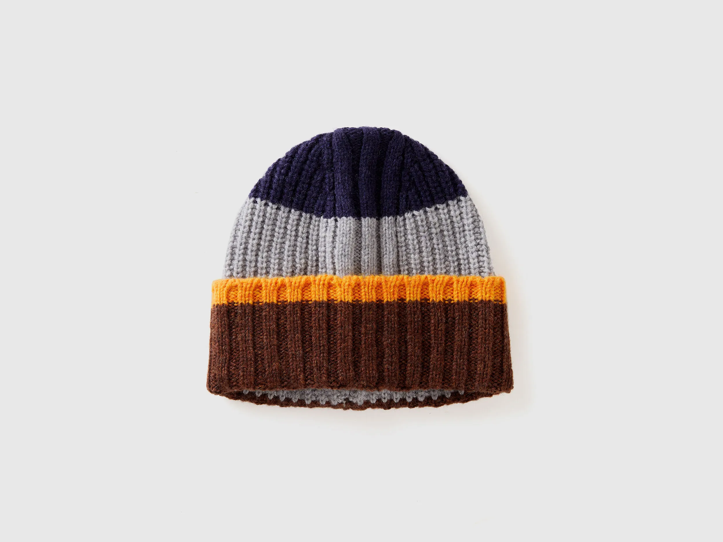 Nuovi arrivi Cappello a righe in pura lana Shetland