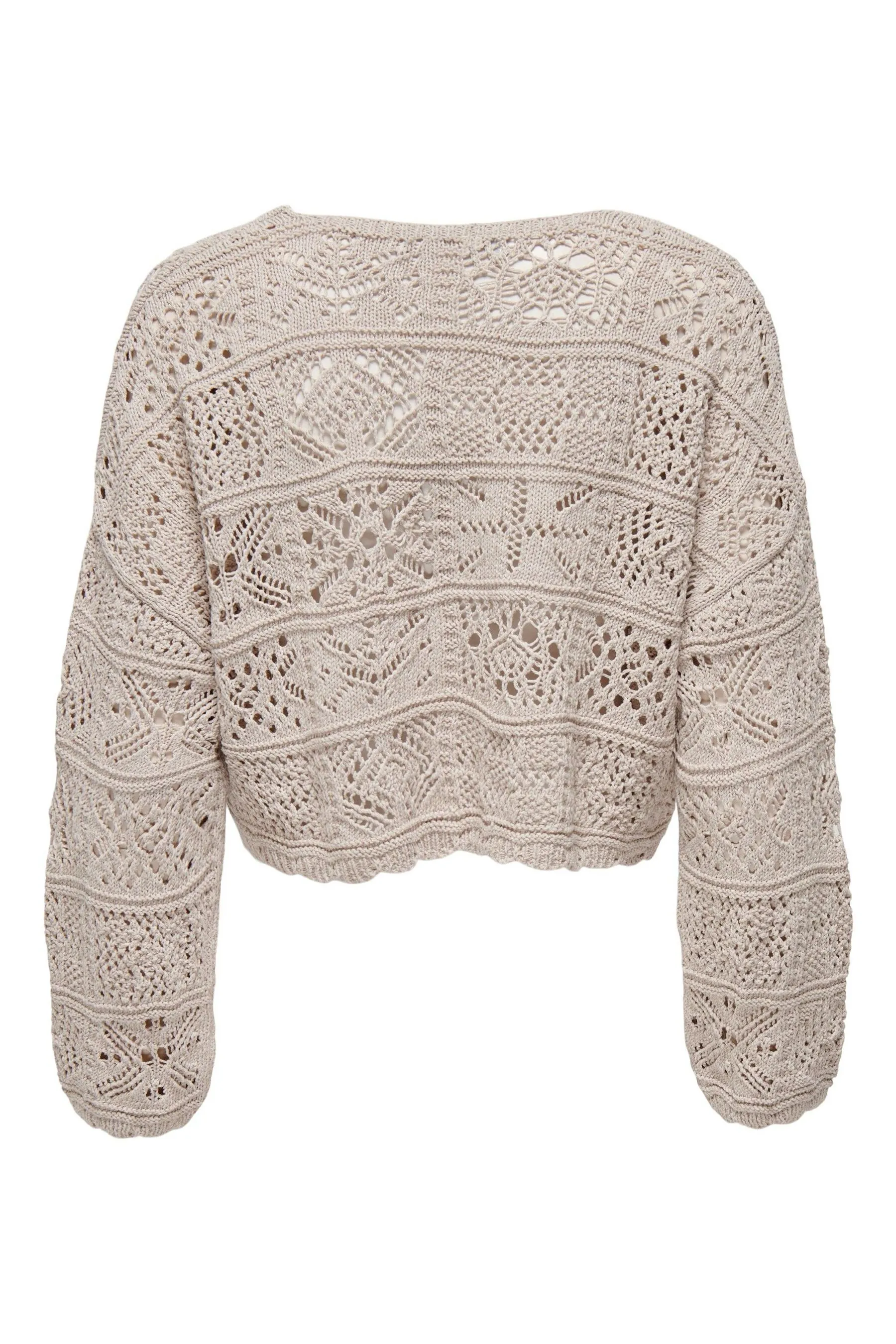 ONLY - Cardigan estivo all'uncinetto allacciato sul davanti