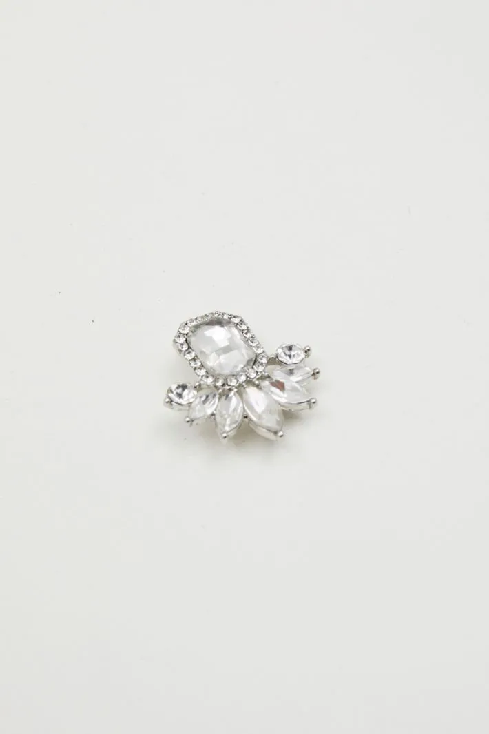Orecchini con maxi strass