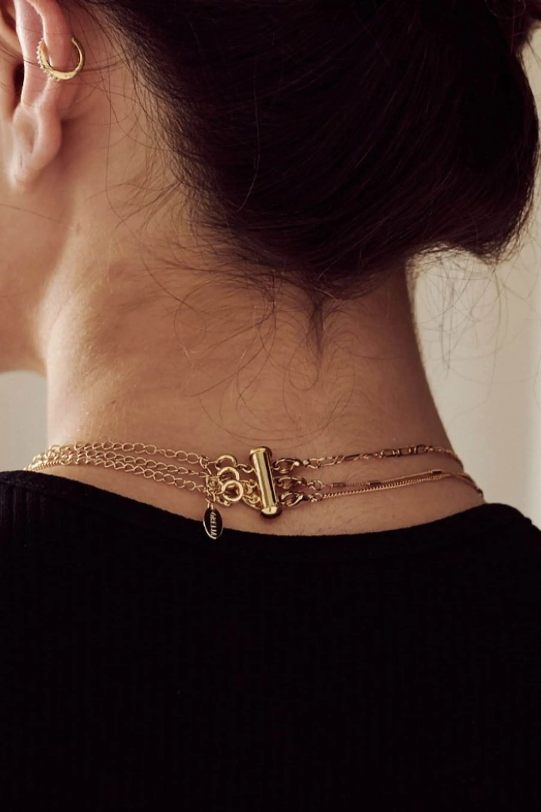 Orelia London Oro - Collana placcata con separatore a tre fili